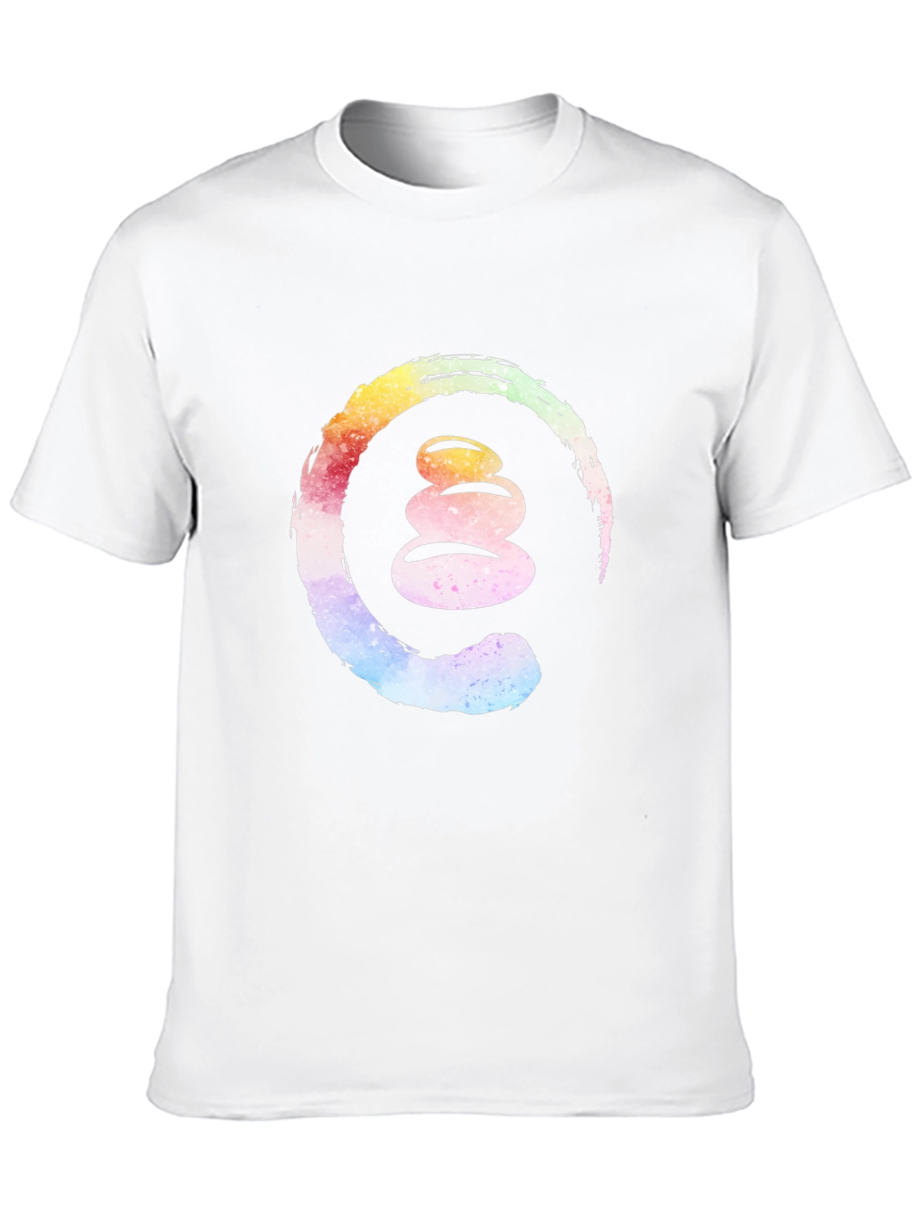 Zen Stone Stack Enso Circle Graphic Tee