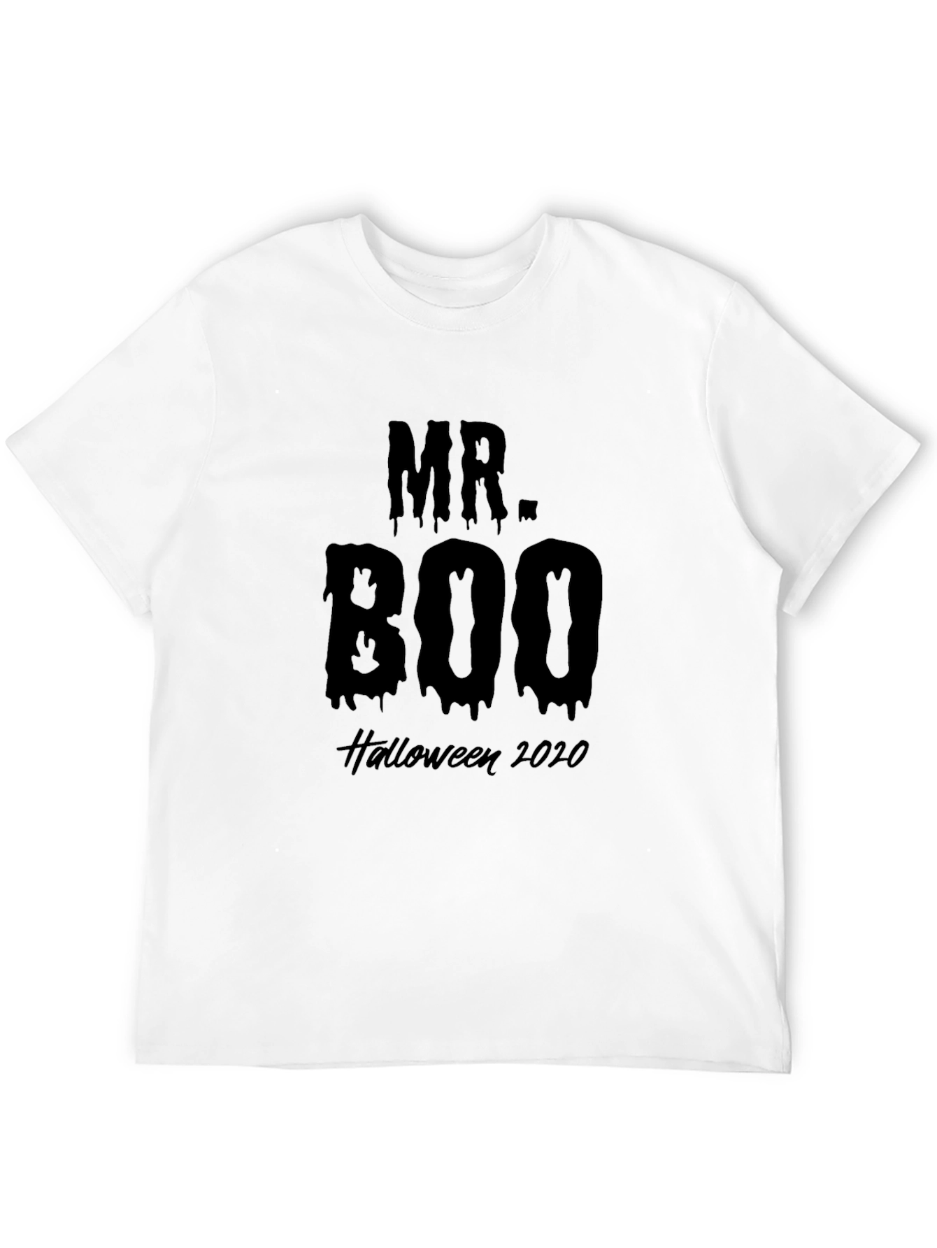 Mr. Boo Halloween 2020 Black Graphic Tee