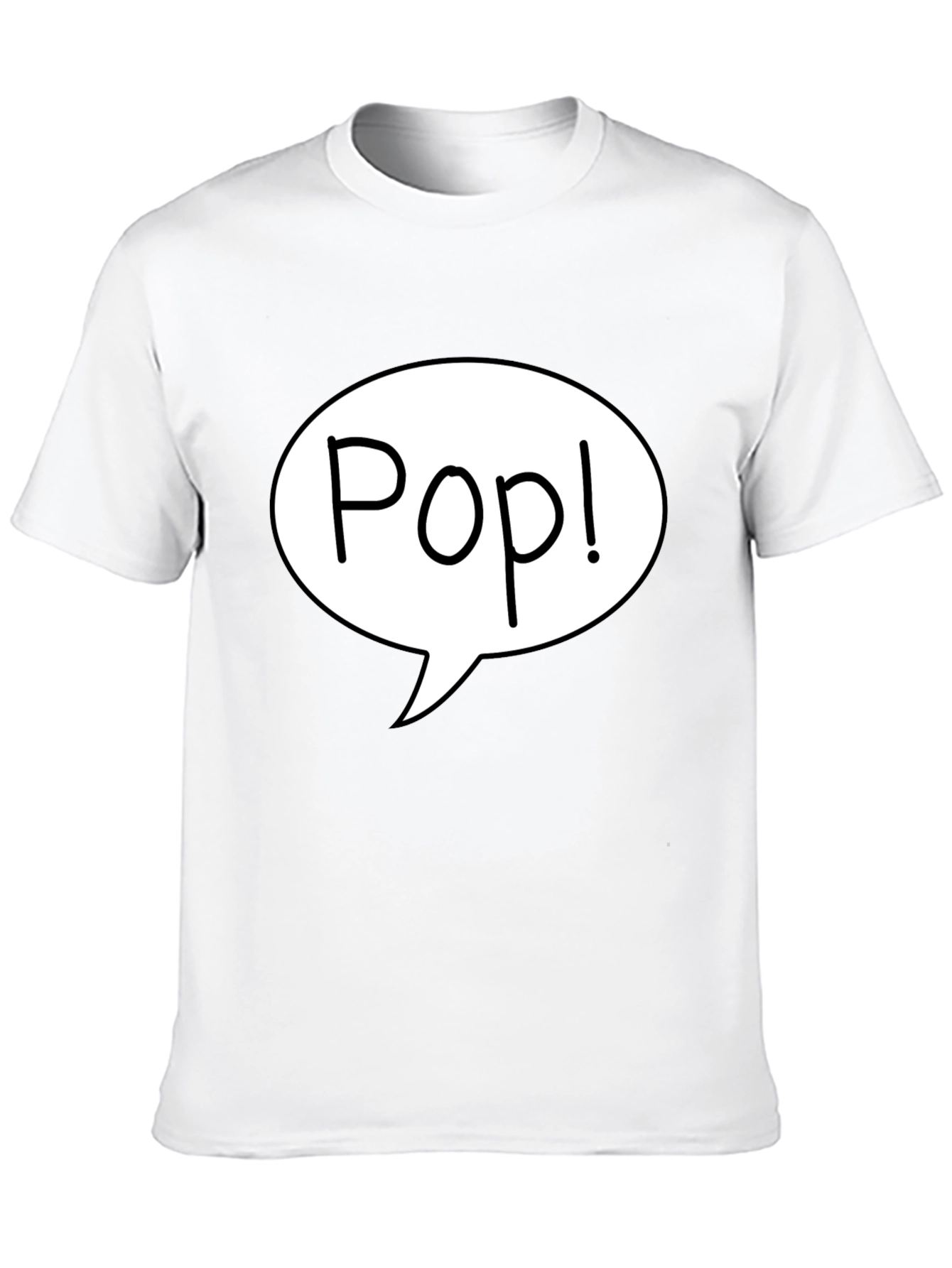 Pop! Graphic Print Black T-Shirt