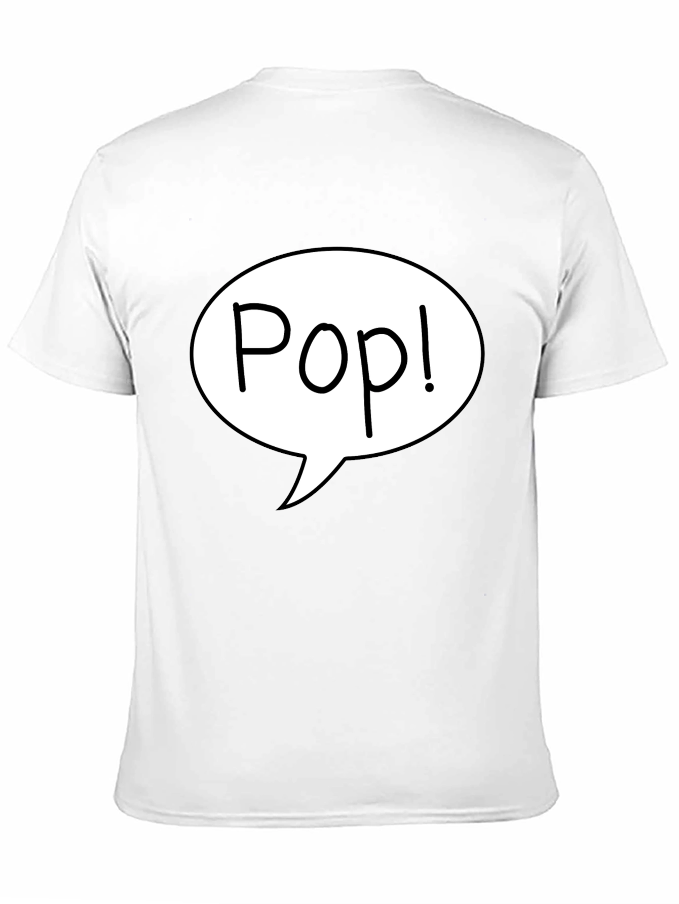 Pop! Graphic Print Black T-Shirt