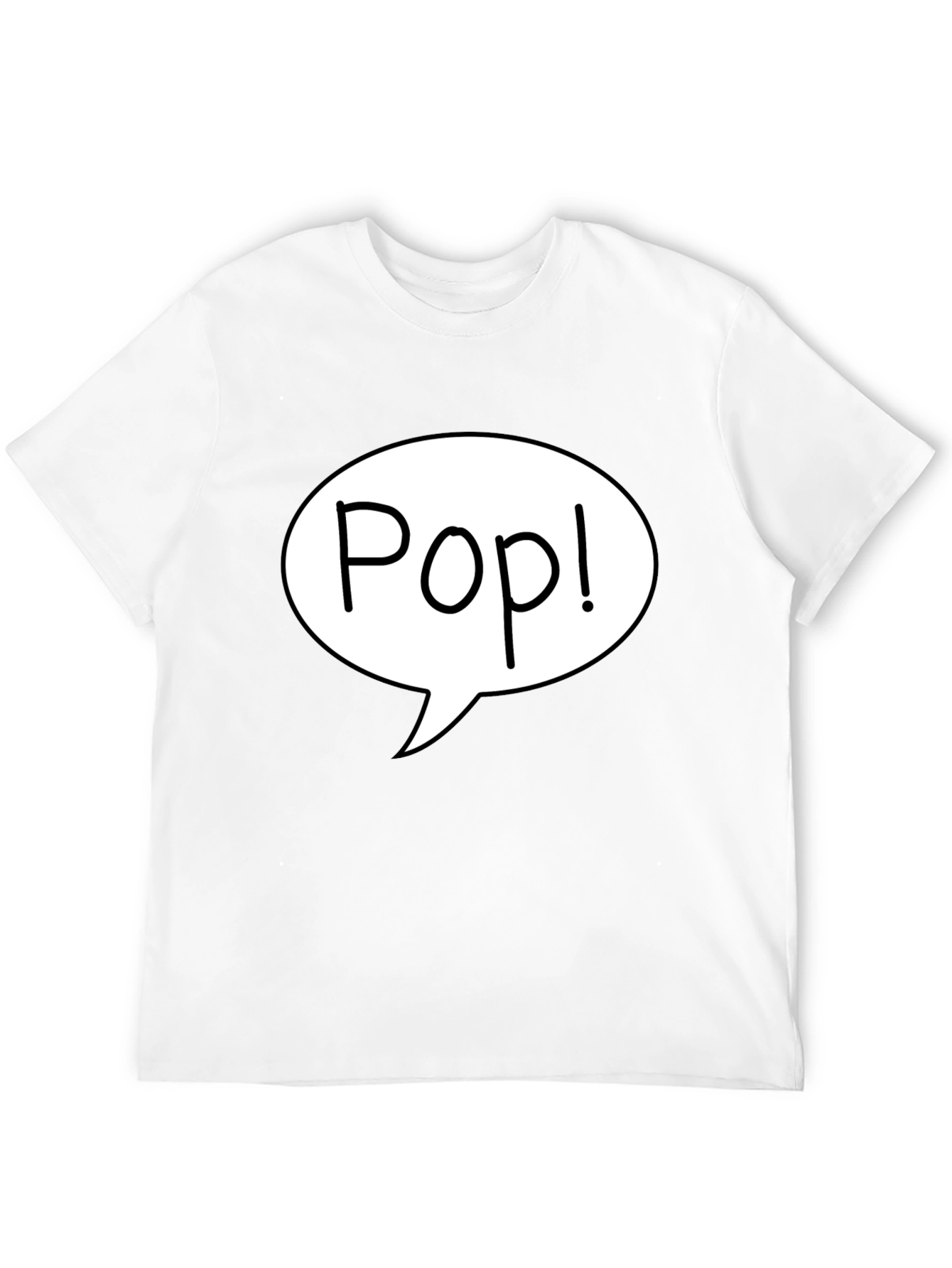 Pop! Graphic Print Black T-Shirt