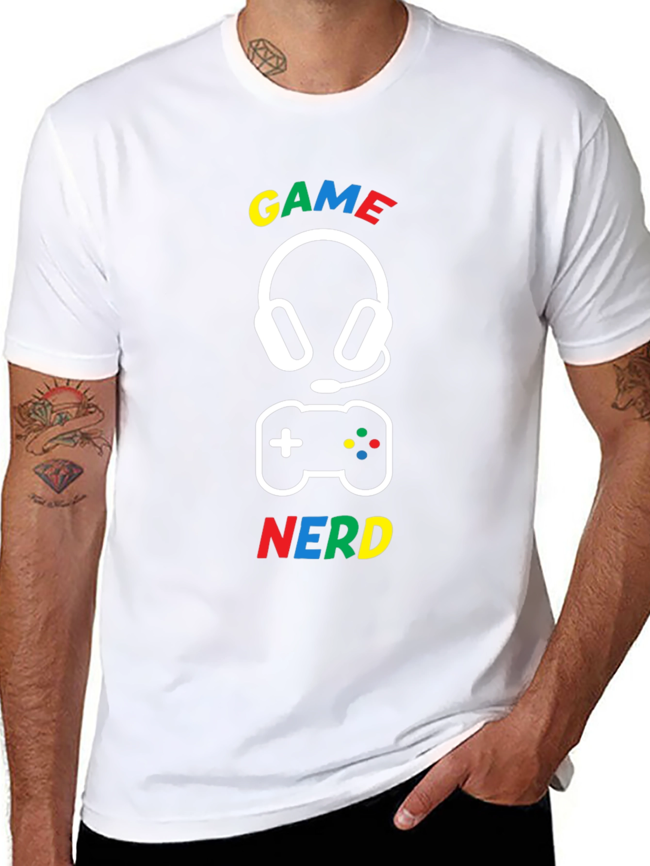 Gamer Nerd T-Shirt - Black - Graphic Tee