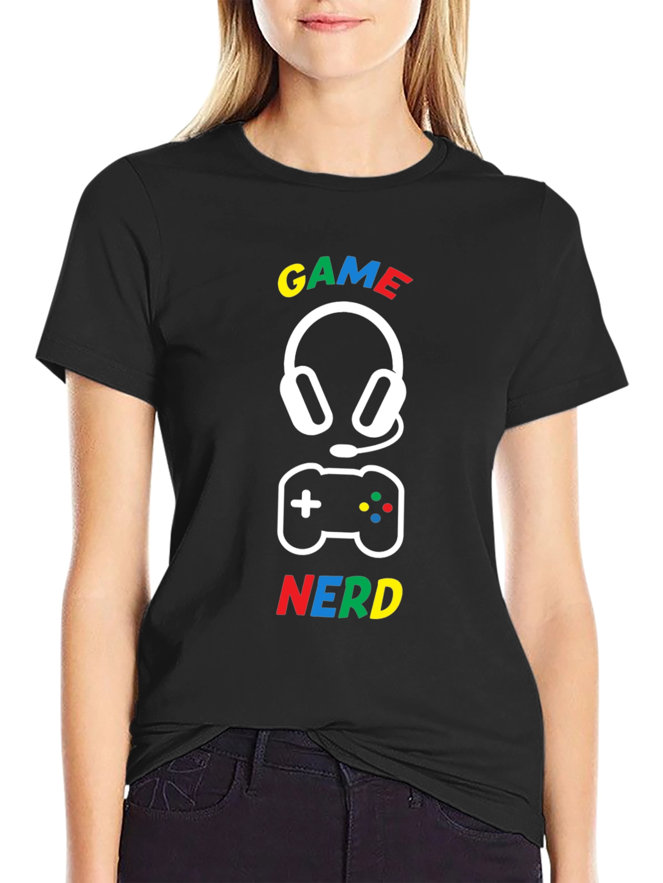 Gamer Nerd T-Shirt - Black - Graphic Tee