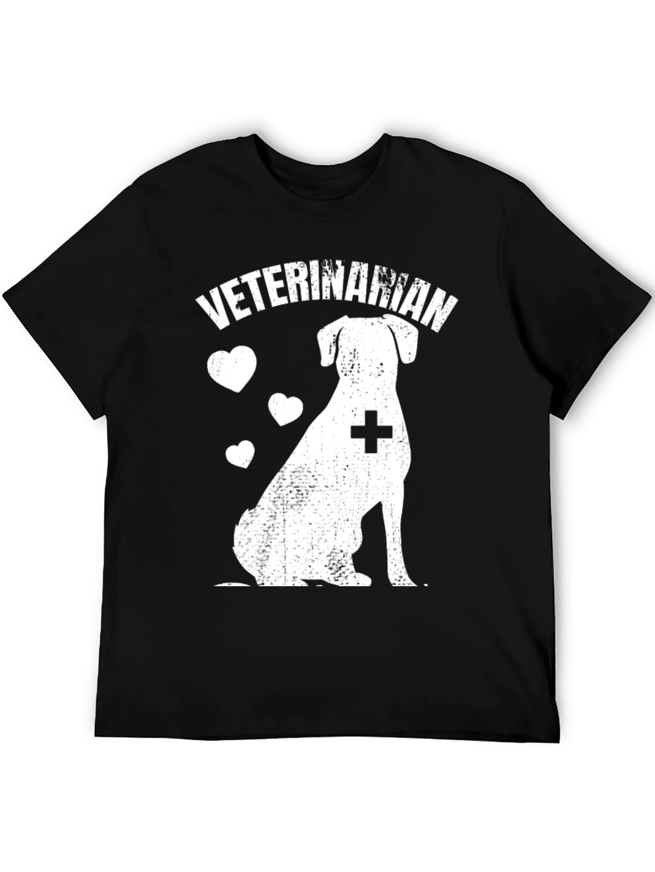 Veterinarian Dog Lover T-Shirt - Black