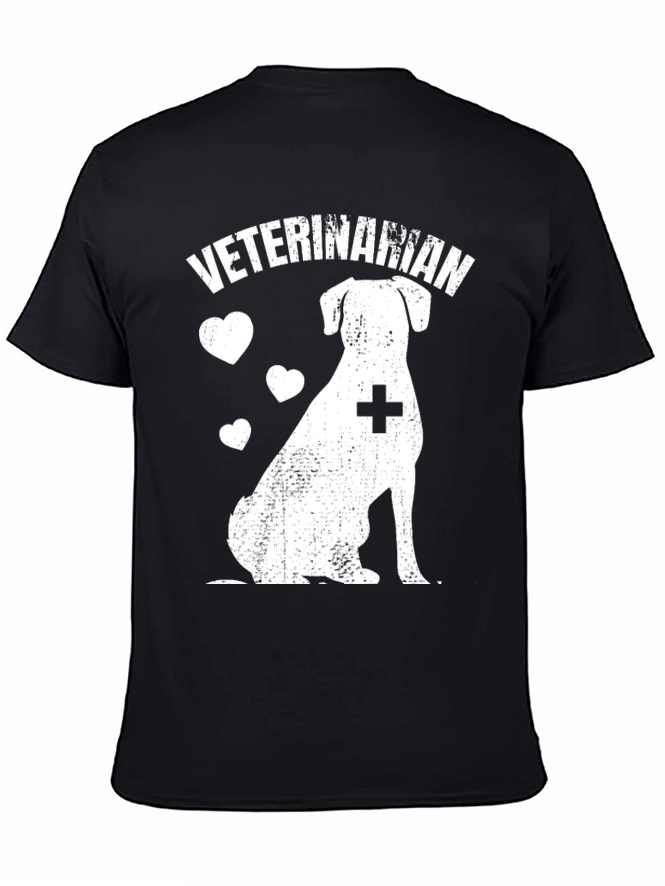 Veterinarian Dog Lover T-Shirt - Black