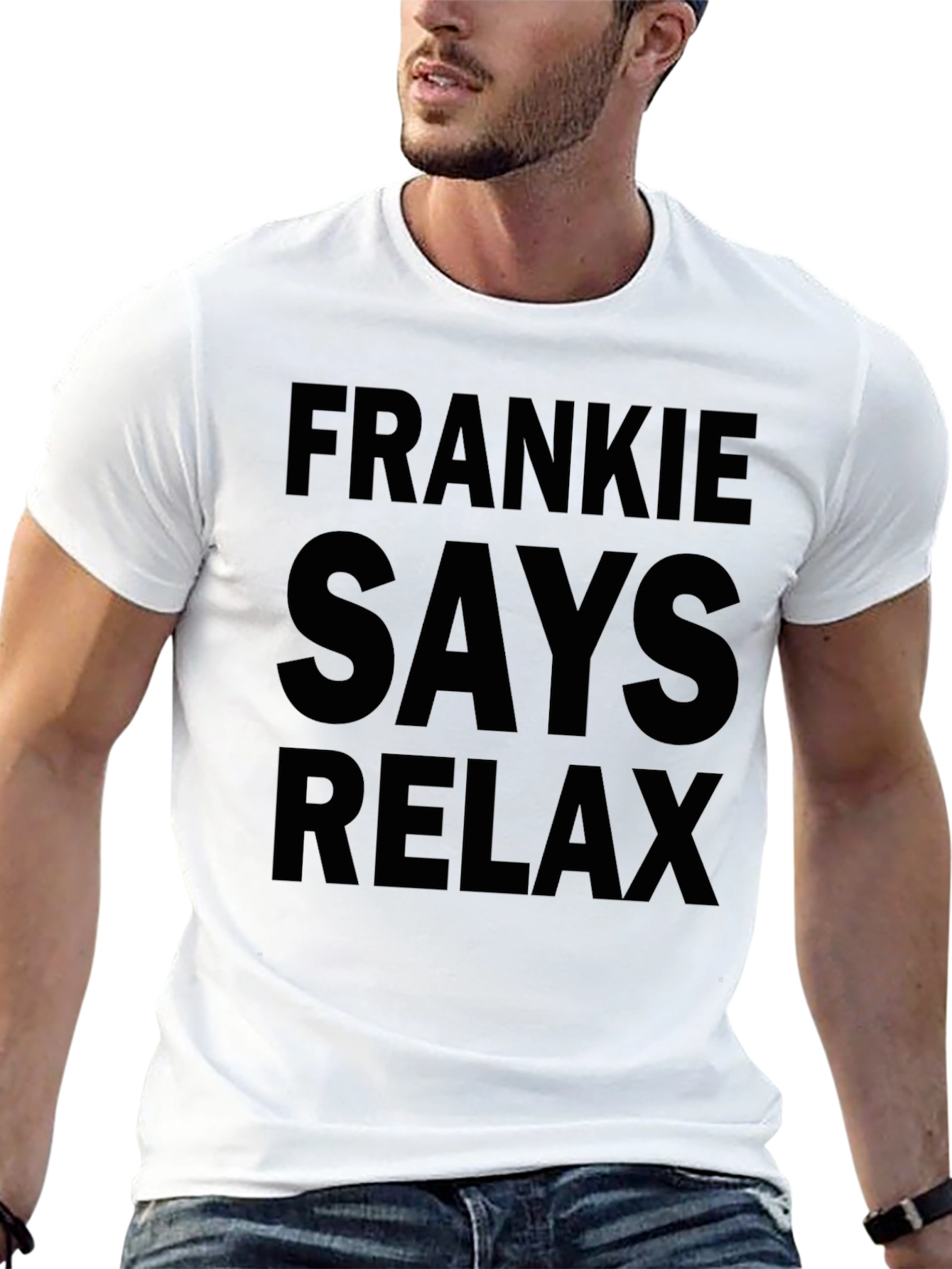 Frankie Says Relax Graphic T-Shirt - Black