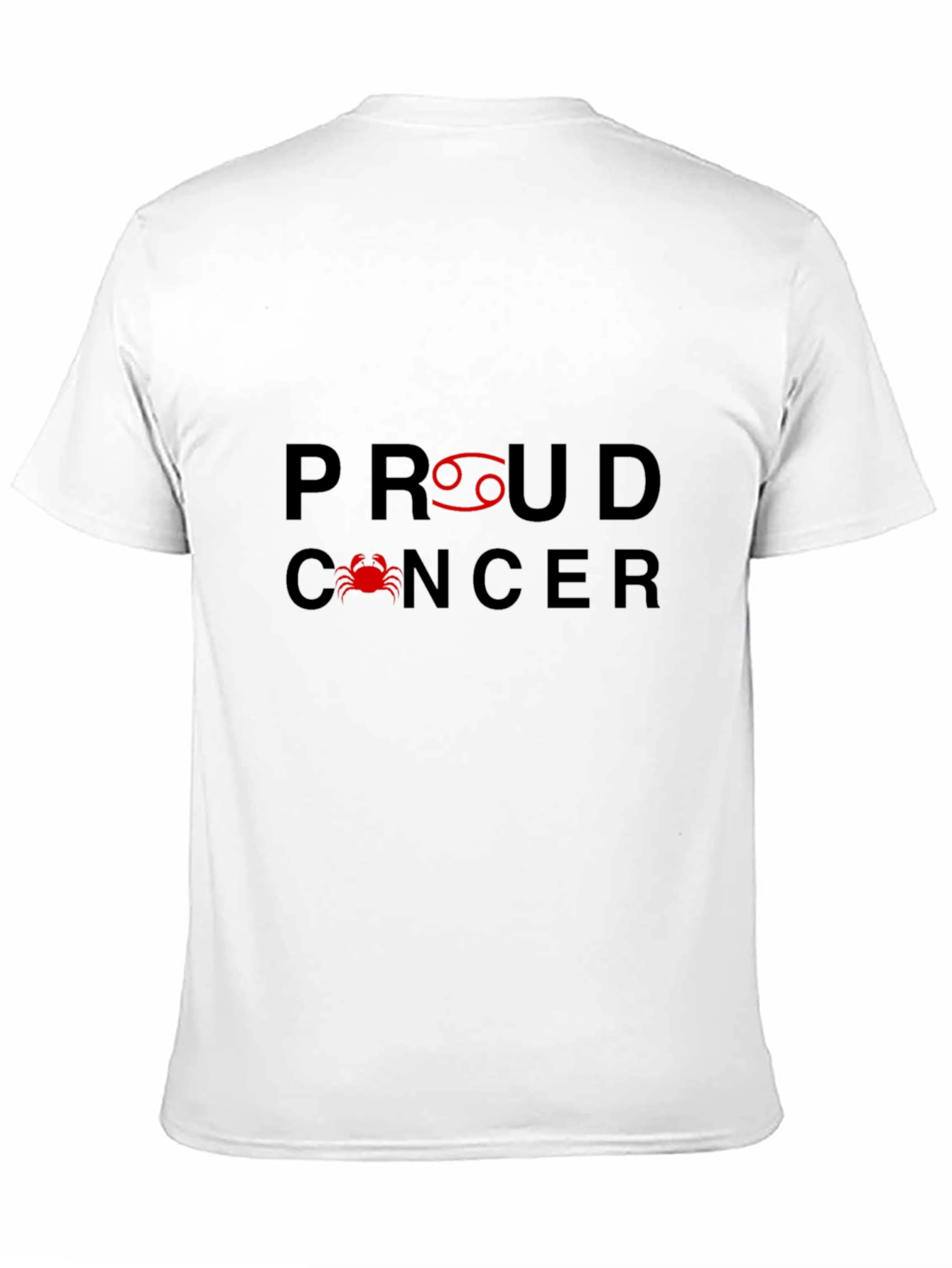 Proud Cancer Zodiac Graphic Tee - Black