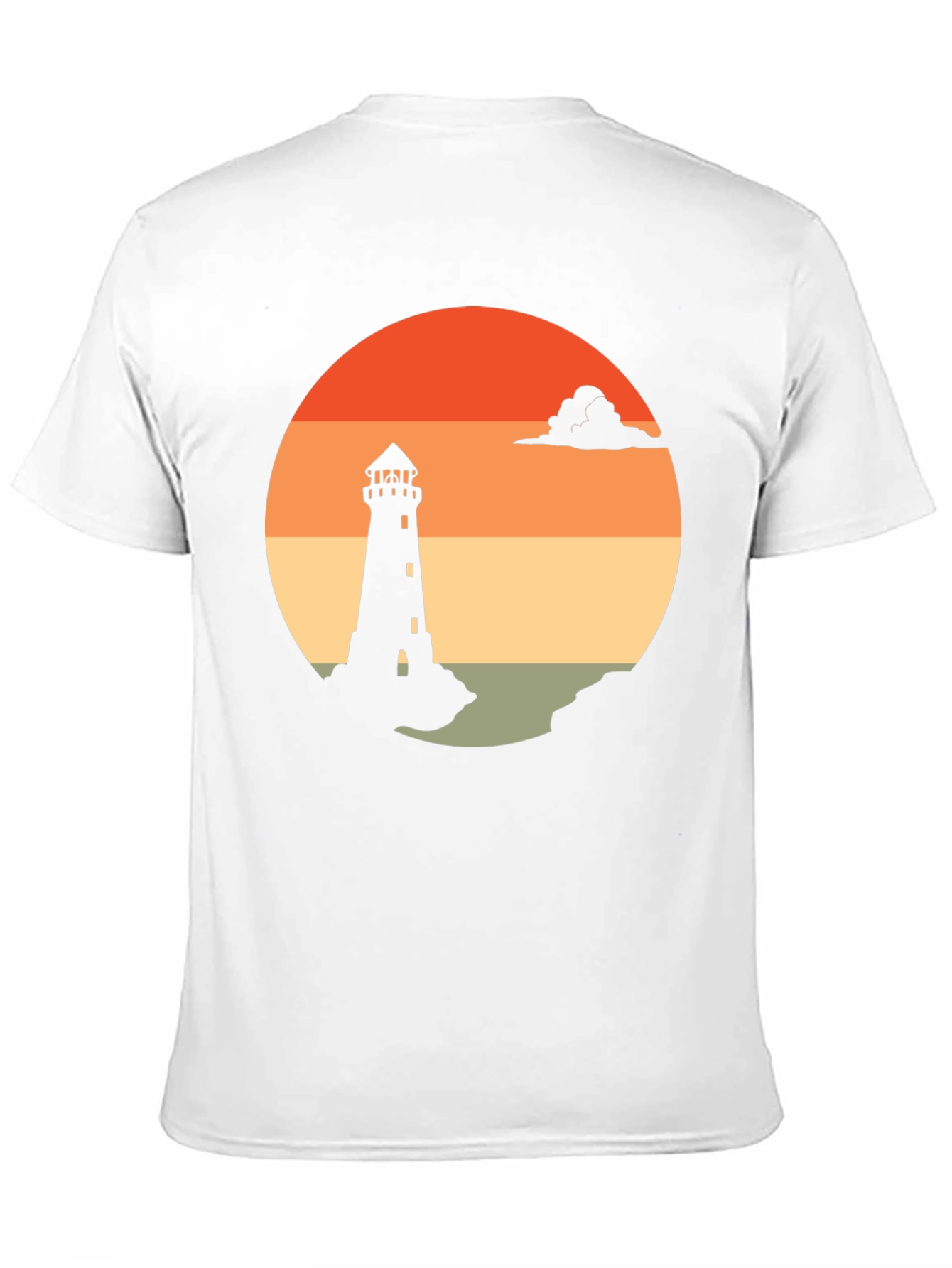 Lighthouse Sunset Graphic Tee - Coastal Style Shirt