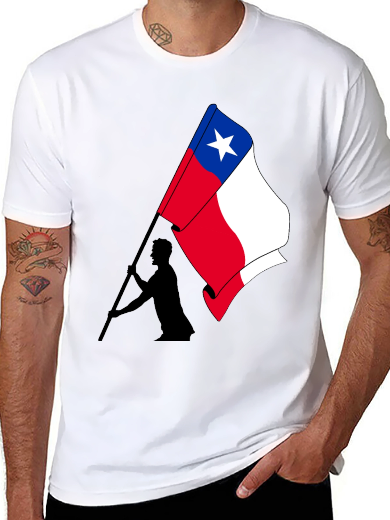 Chile Flag Graphic T-Shirt - Patriotic Pride