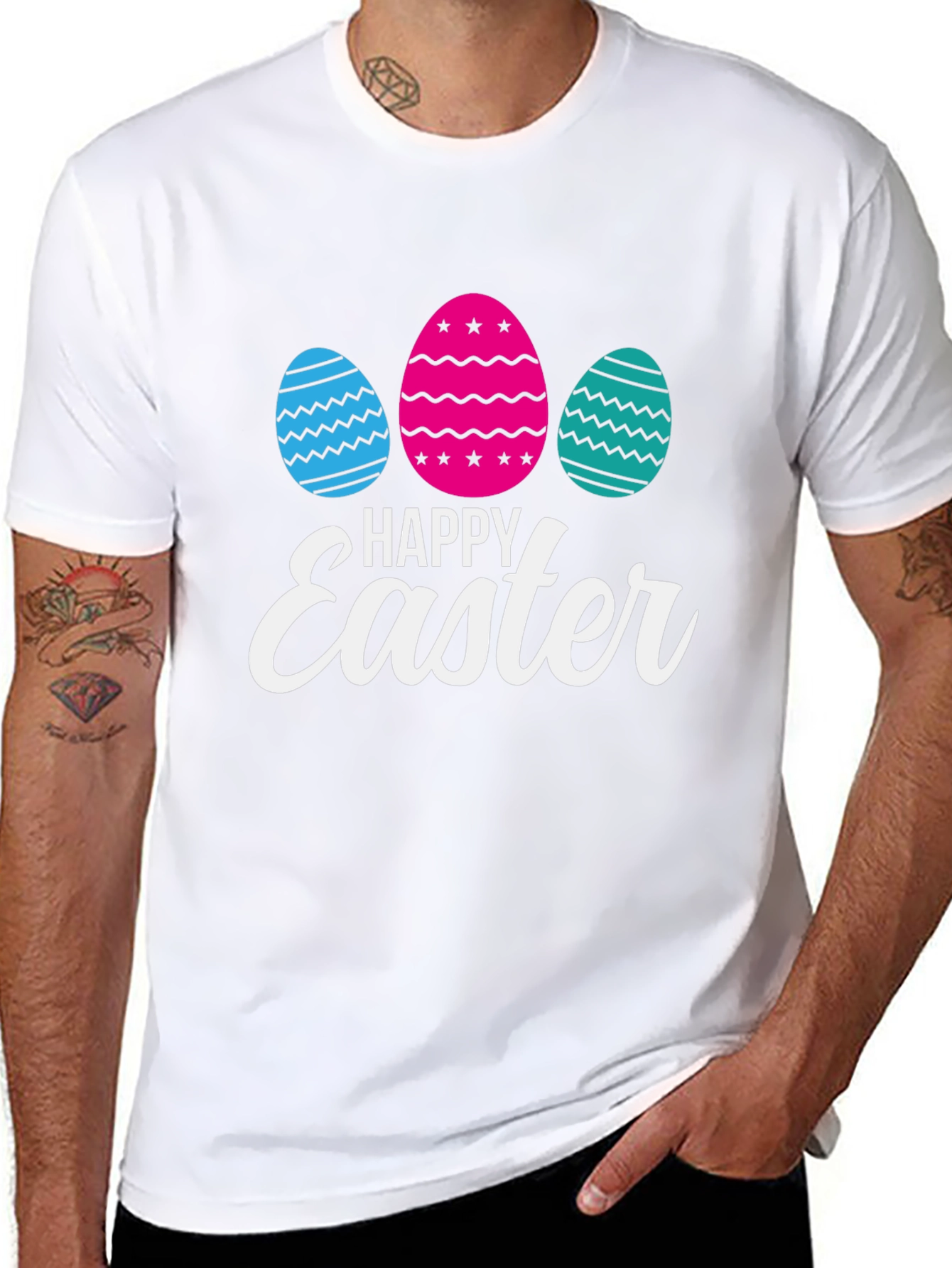 Happy Easter Eggs Graphic T-Shirt