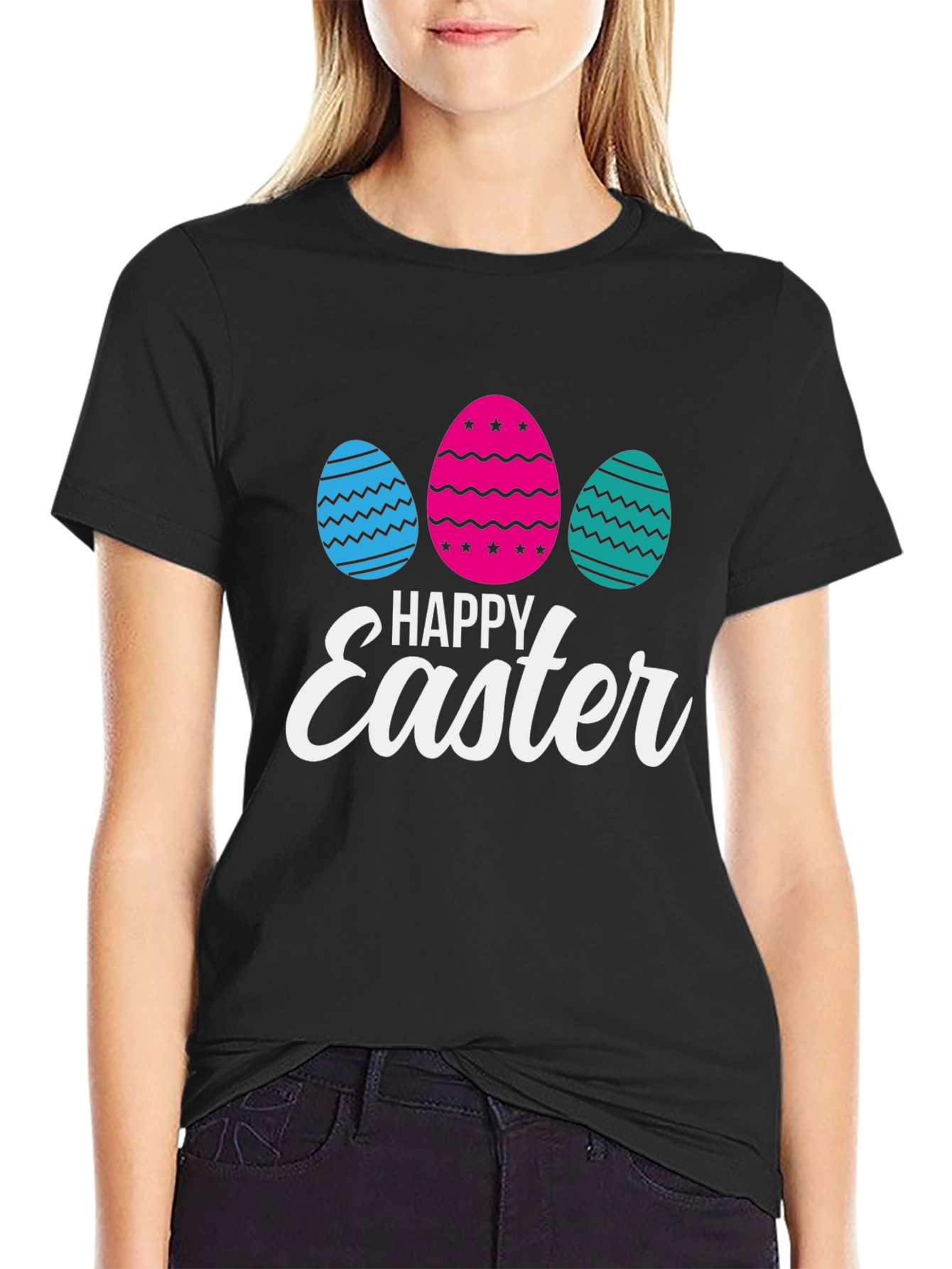 Happy Easter Eggs Graphic T-Shirt