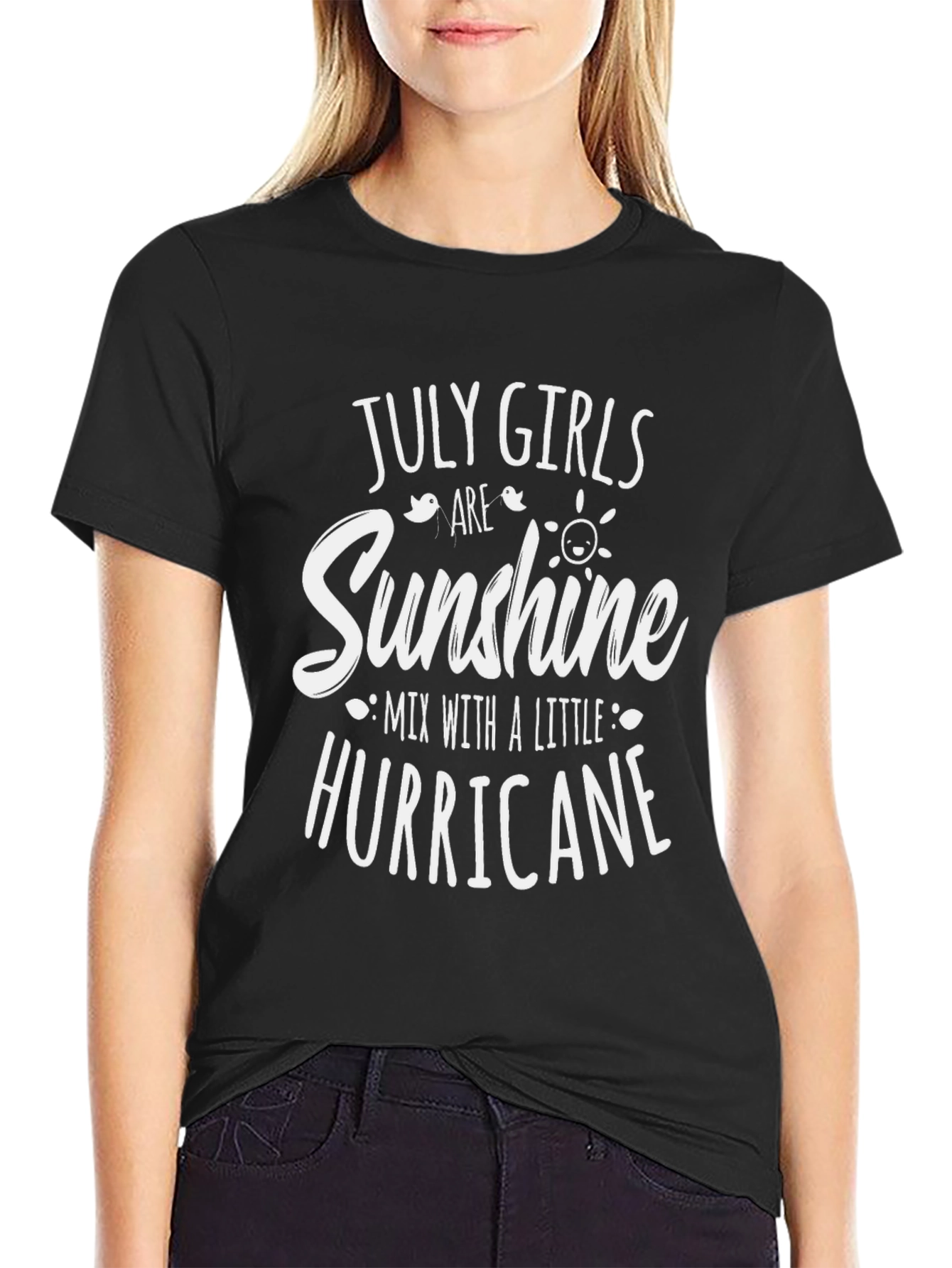 July Girls Sunshine Hurricane Black T-Shirt