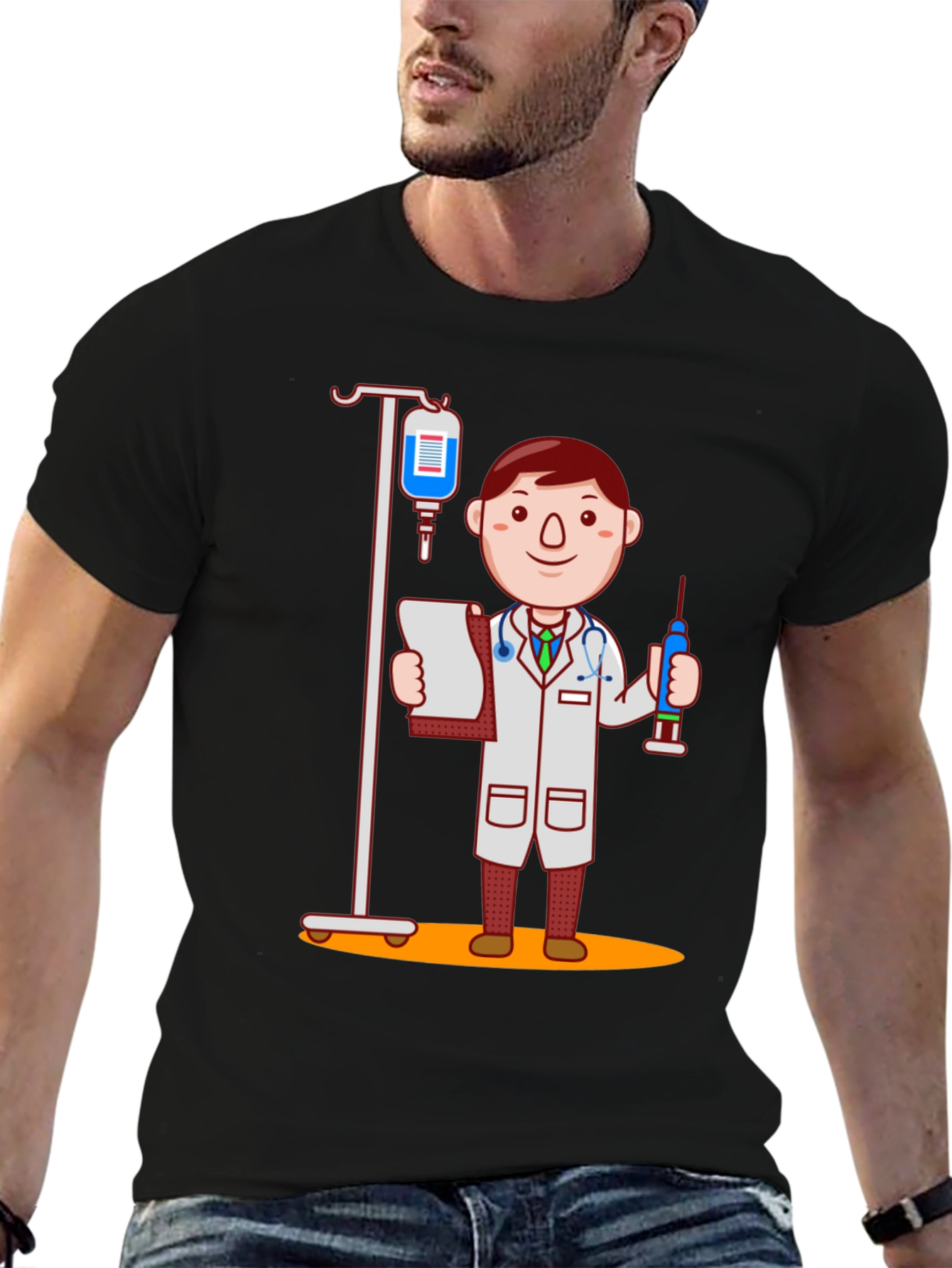 Doctor Cartoon Graphic T-Shirt