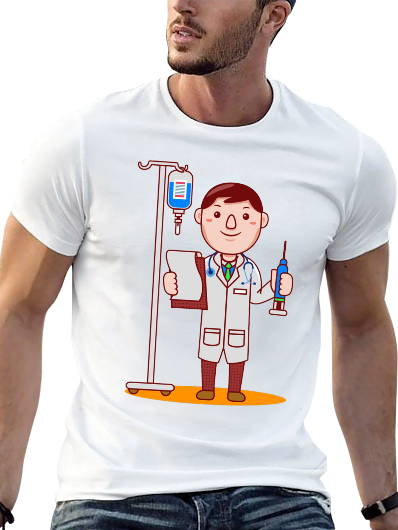 Doctor Cartoon Graphic T-Shirt