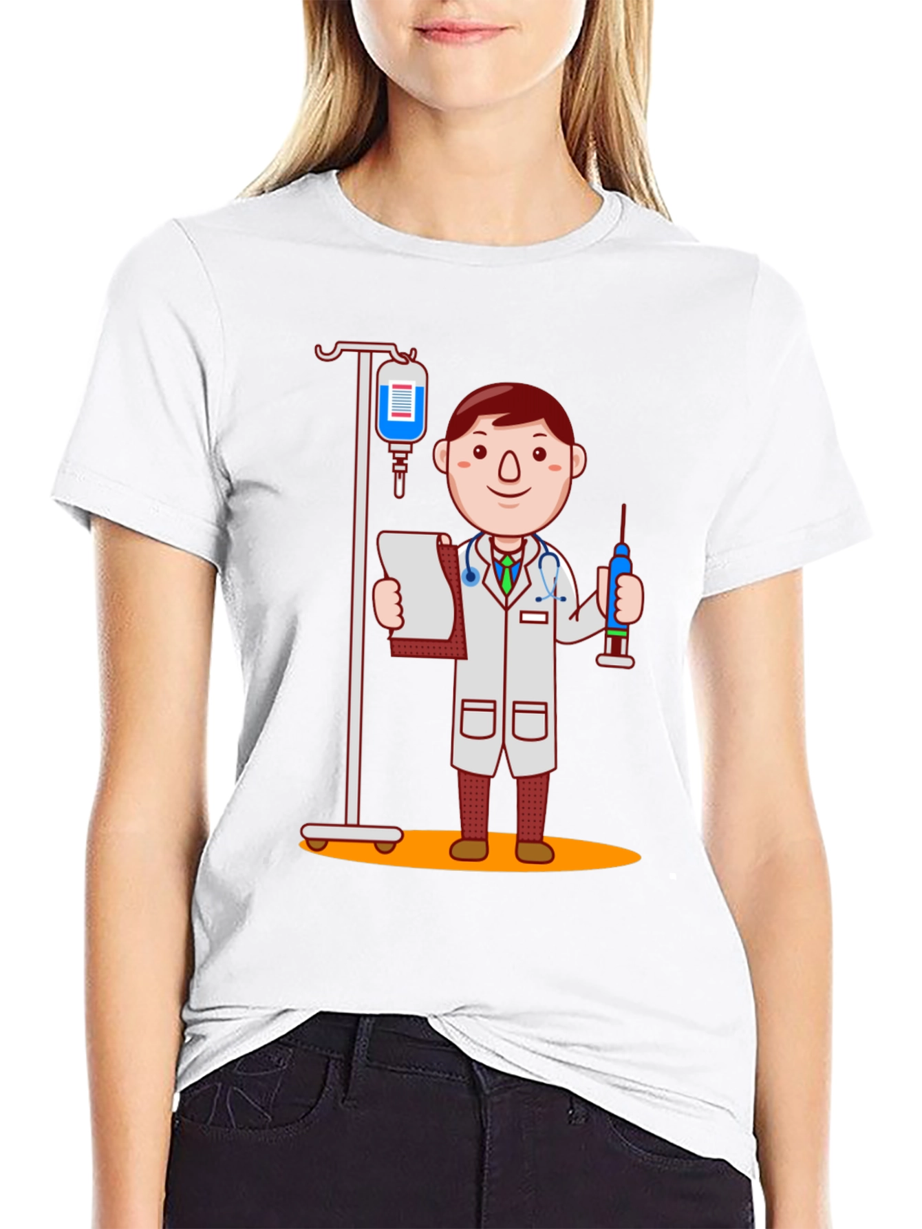 Doctor Cartoon Graphic T-Shirt