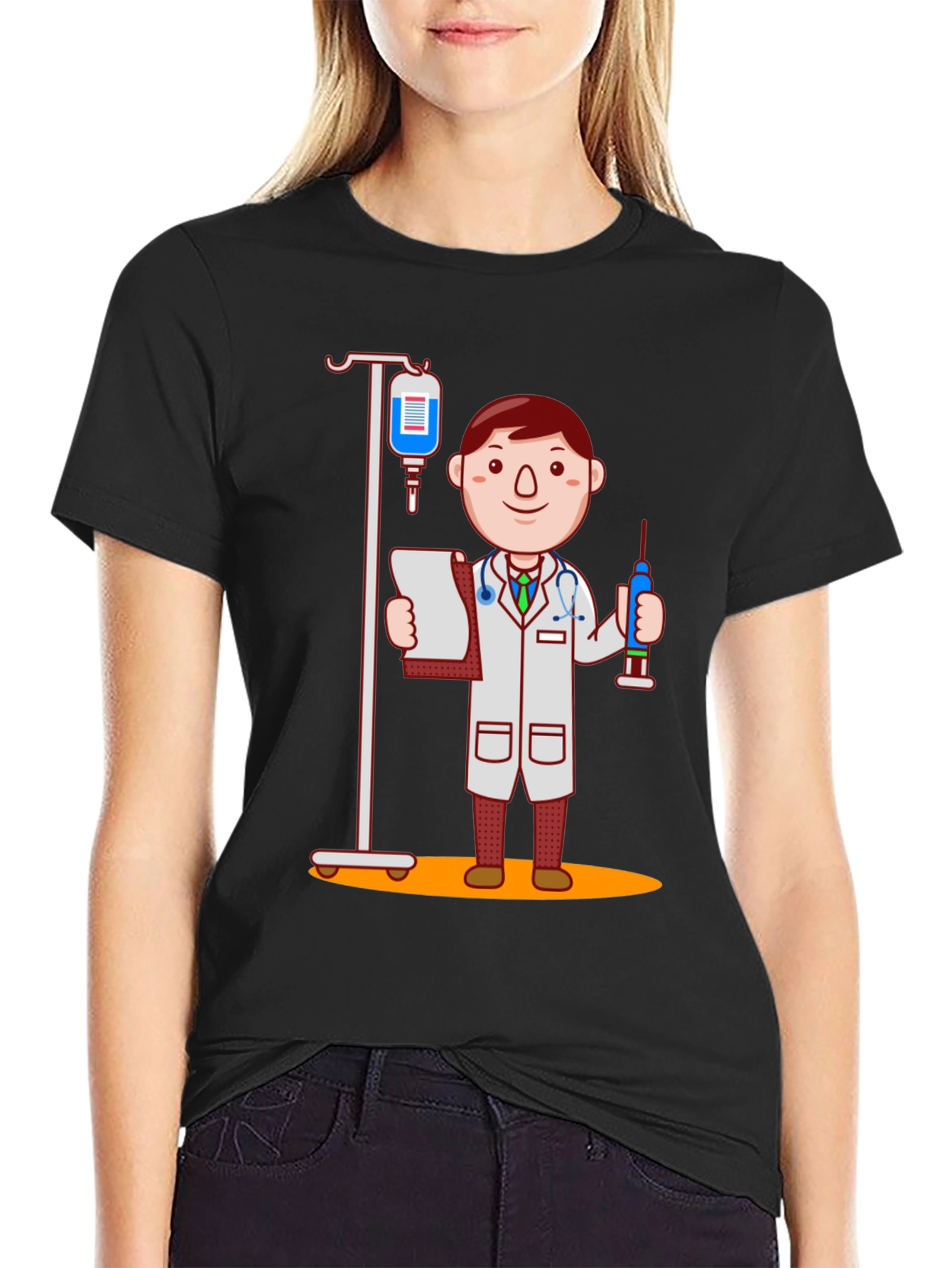 Doctor Cartoon Graphic T-Shirt