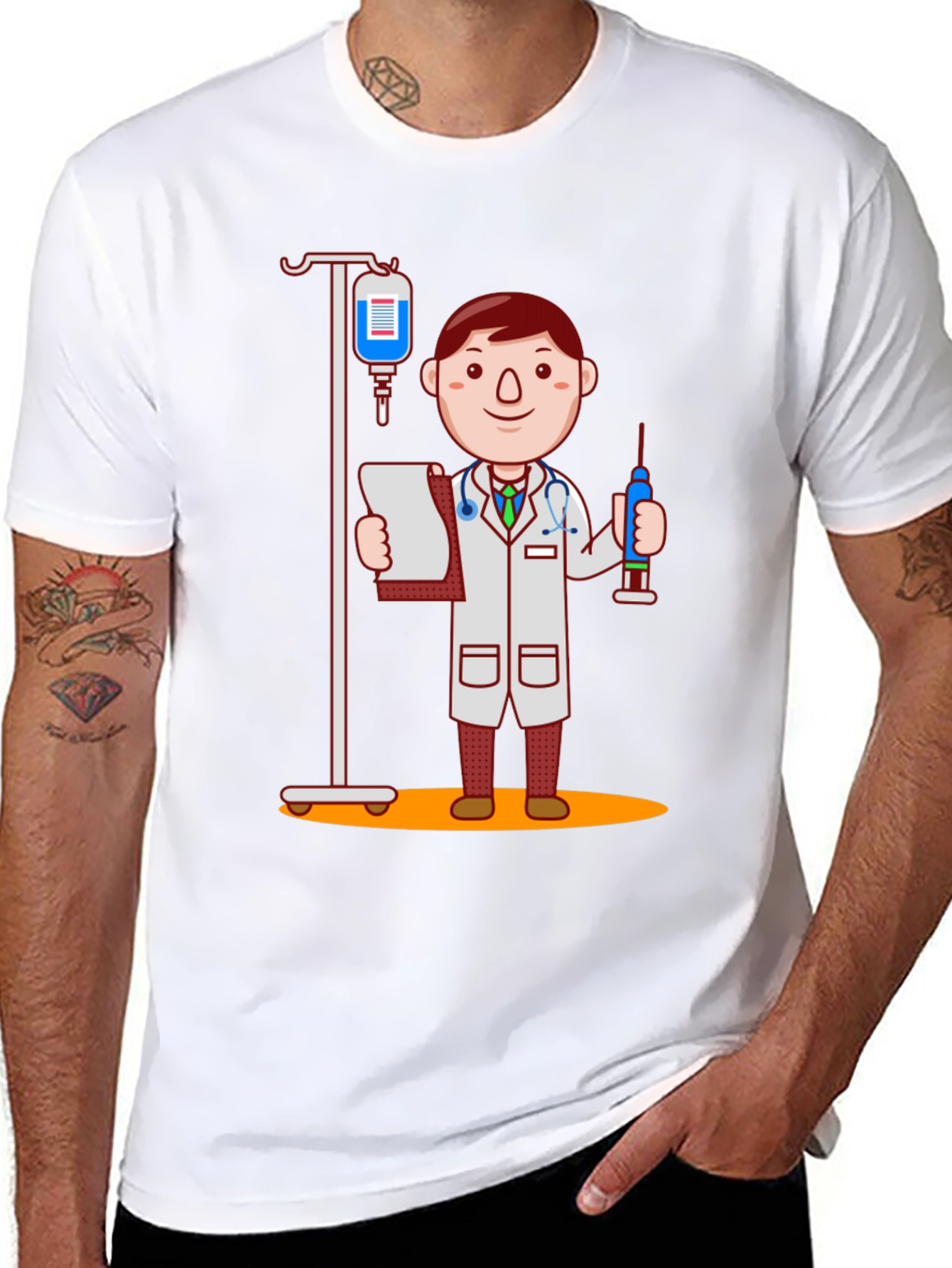 Doctor Cartoon Graphic T-Shirt