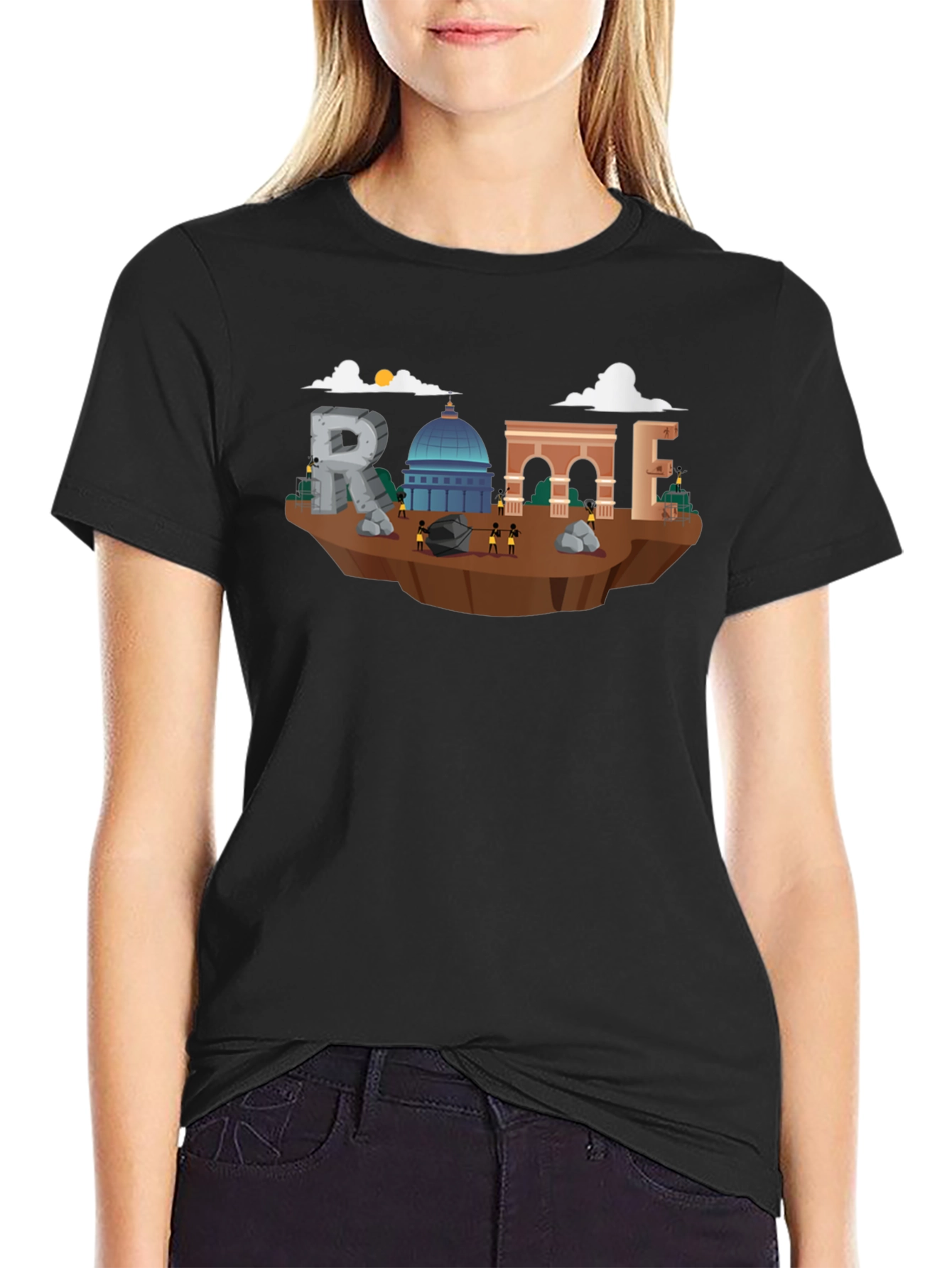 Rome Landmark Graphic T-Shirt