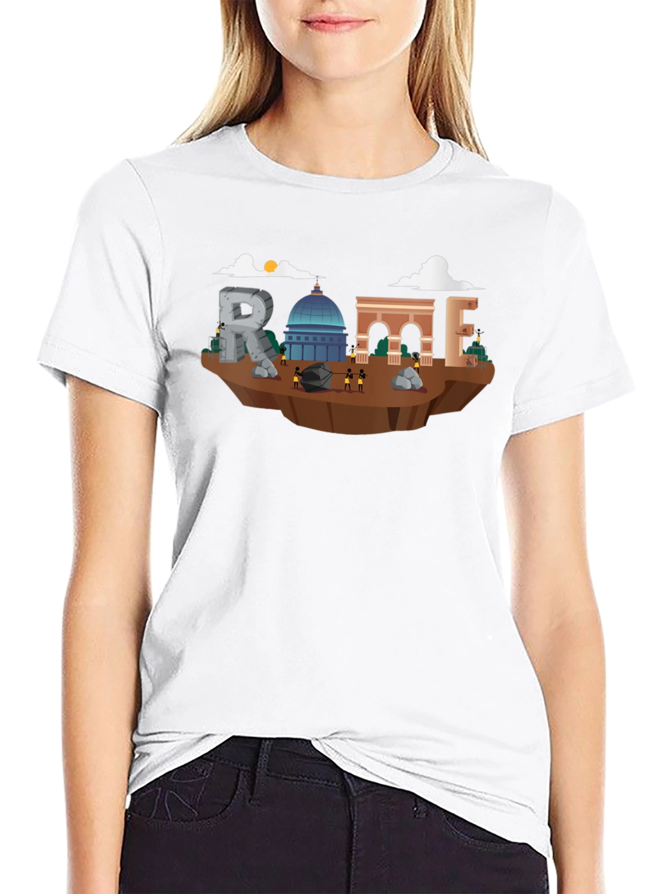 Rome Landmark Graphic T-Shirt