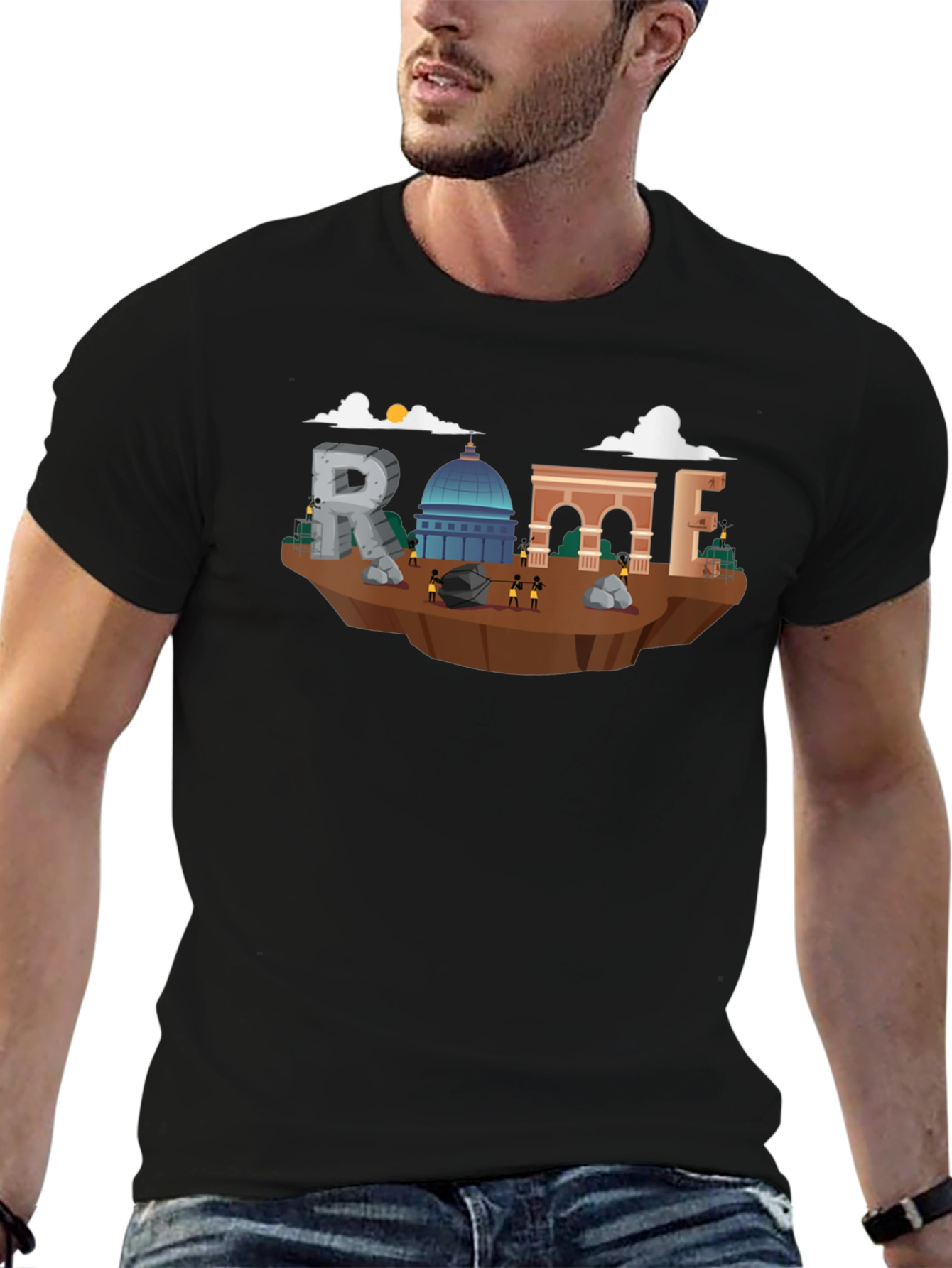 Rome Landmark Graphic T-Shirt