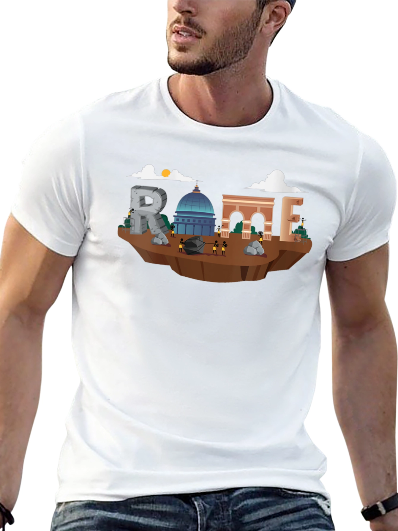 Rome Landmark Graphic T-Shirt
