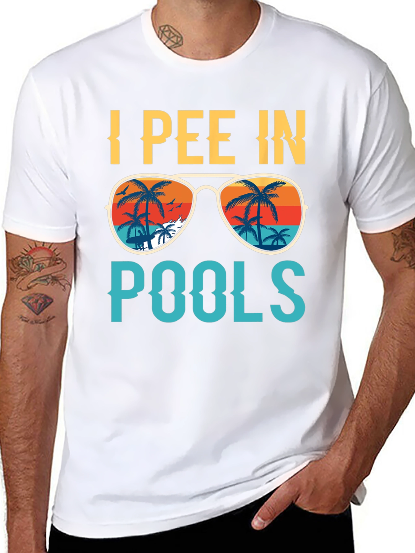 I Pee In Pools T-Shirt - Funny Summer Tee
