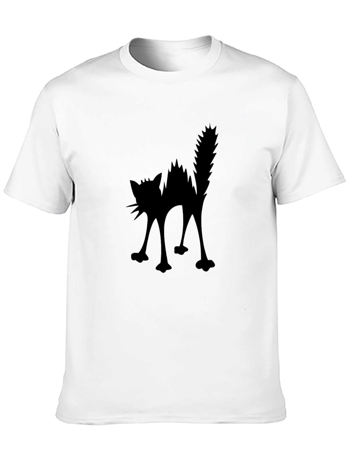 Scaredy Cat Black T-Shirt - Halloween Spooky Tee