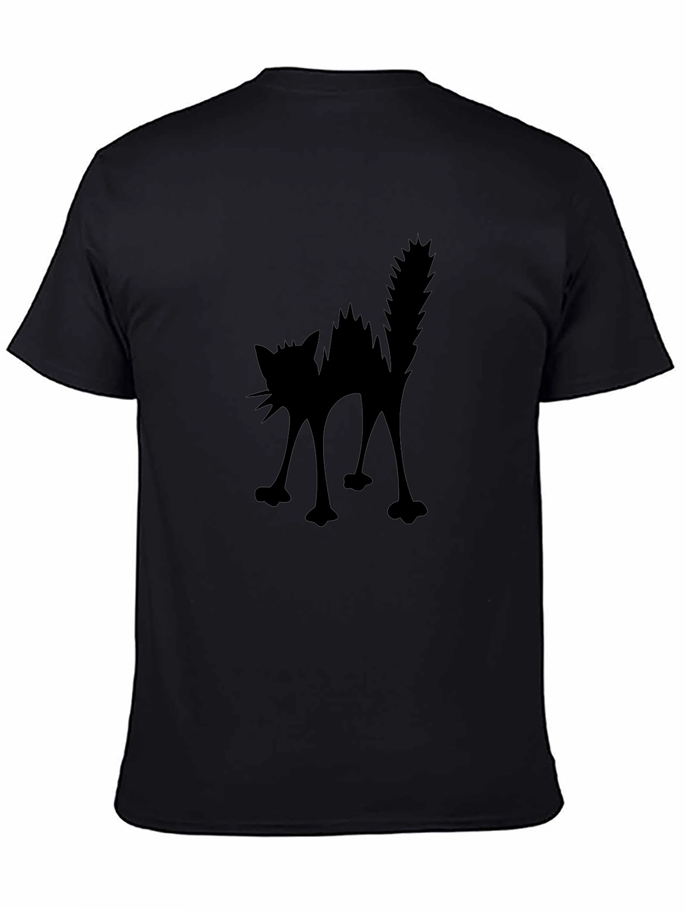 Scaredy Cat Black T-Shirt - Halloween Spooky Tee