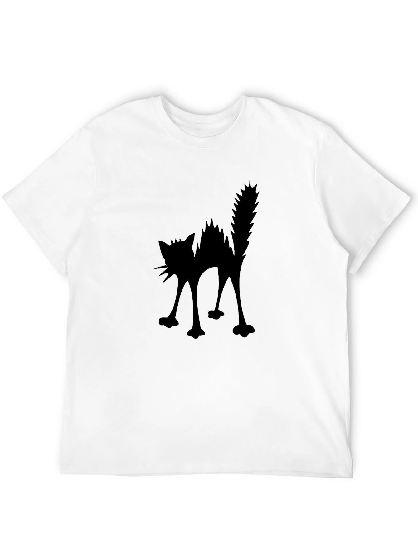 Scaredy Cat Black T-Shirt - Halloween Spooky Tee