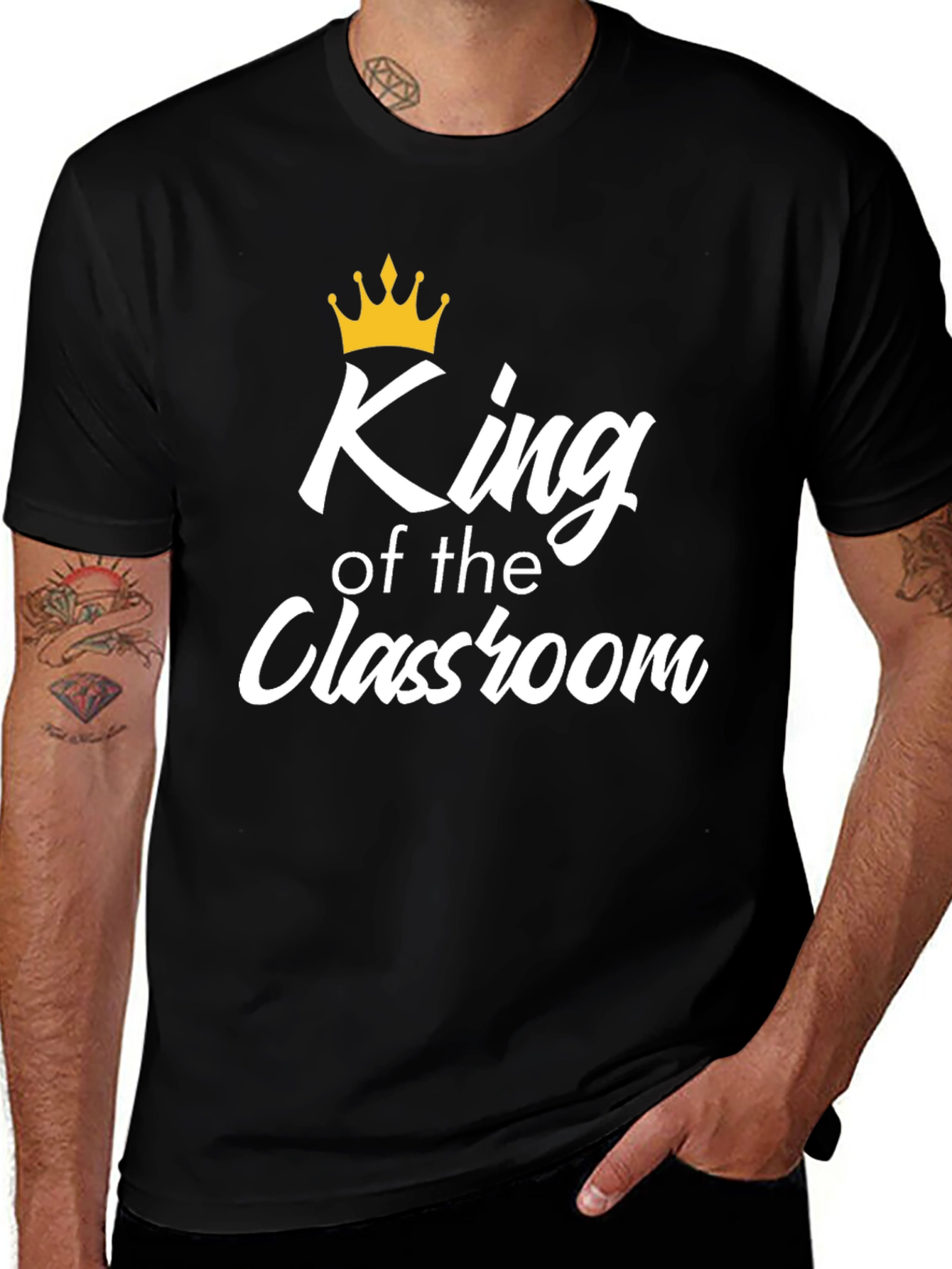 King of the Classroom Graphic T-Shirt - Black