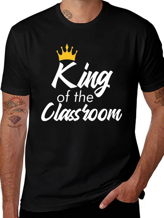 King of the Classroom Graphic T-Shirt - Black