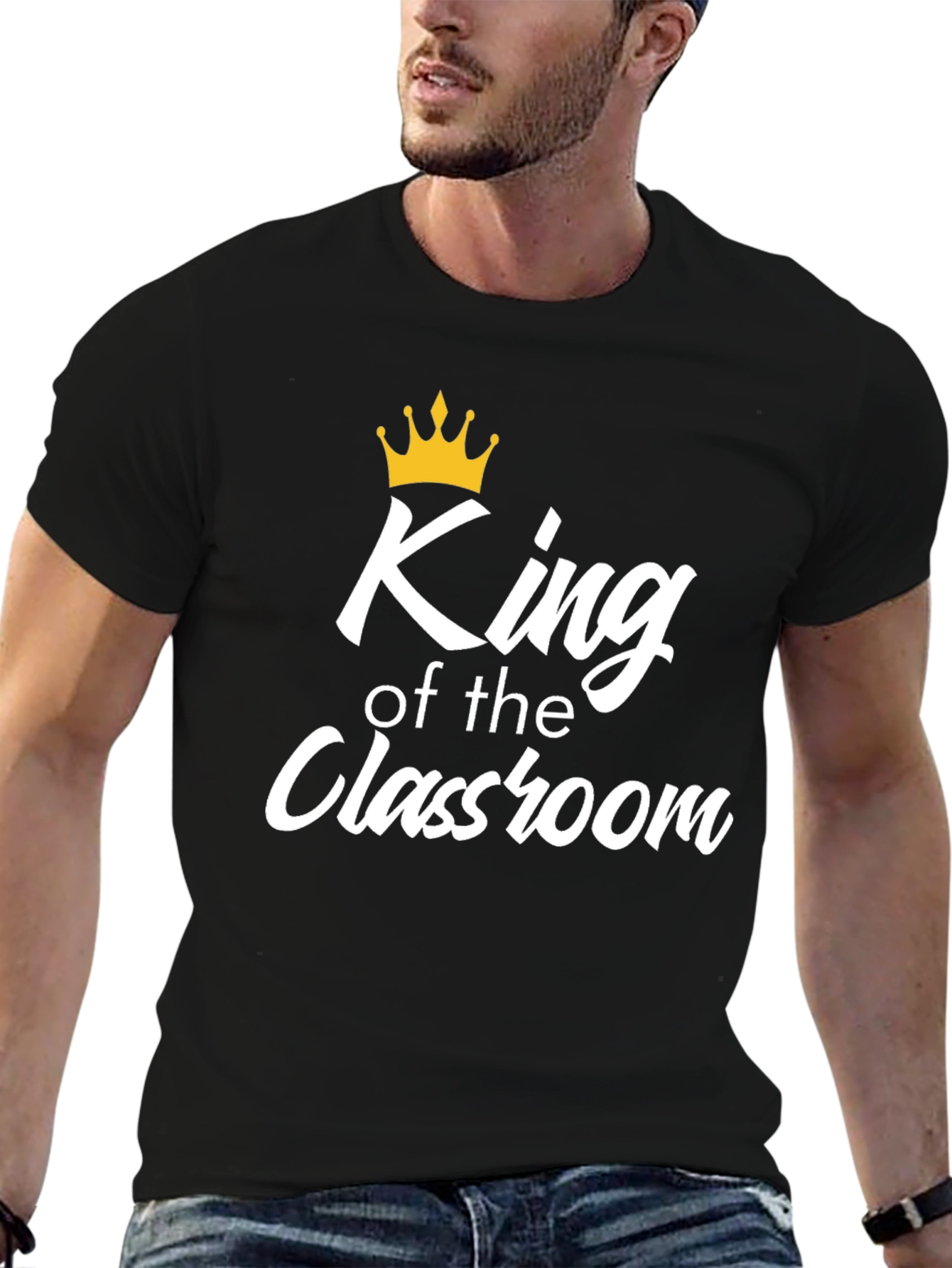 King of the Classroom Graphic T-Shirt - Black