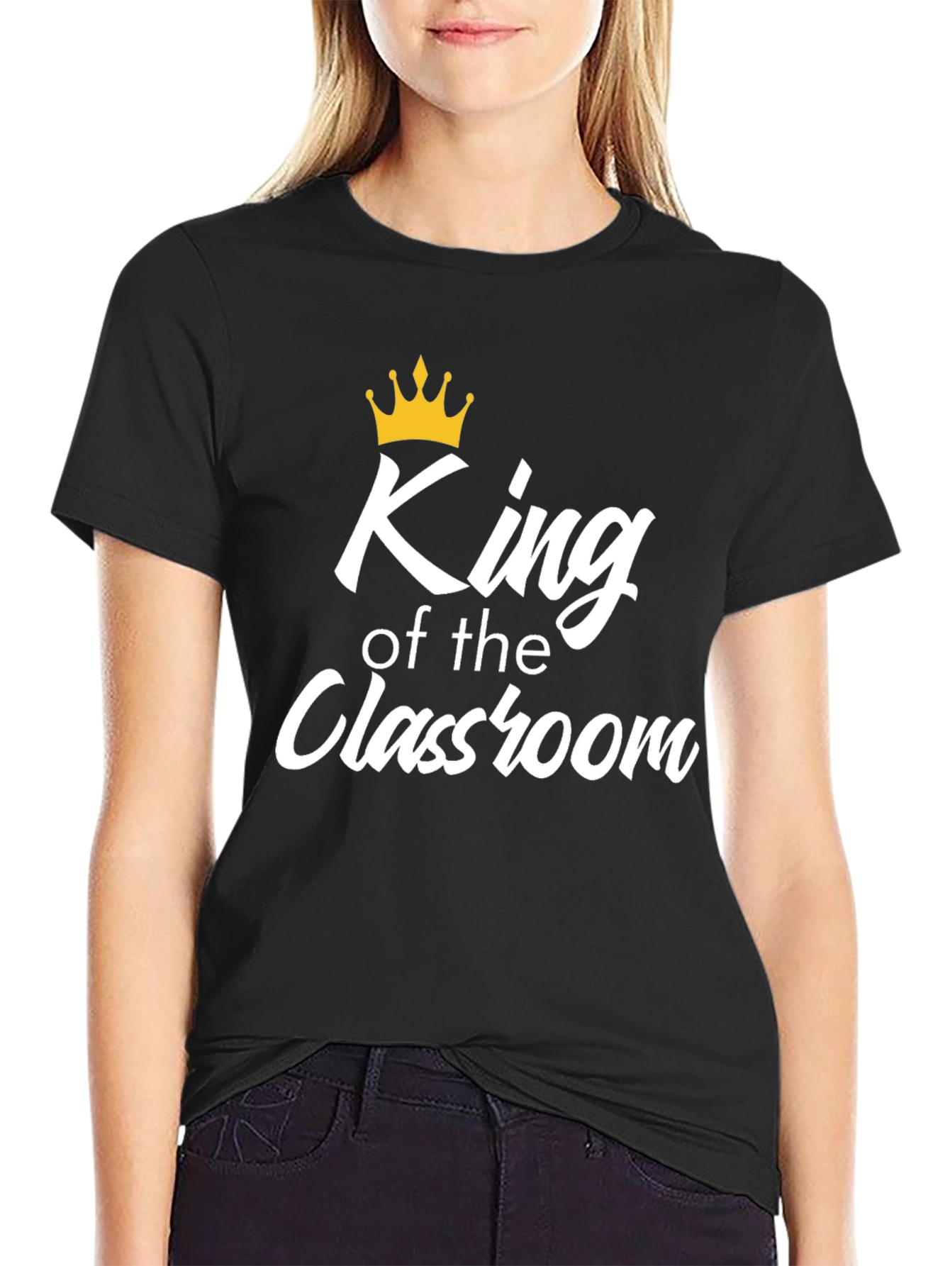King of the Classroom Graphic T-Shirt - Black