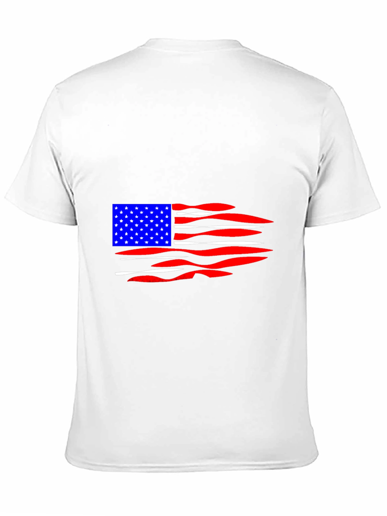 American Flag Distressed Graphic T-Shirt