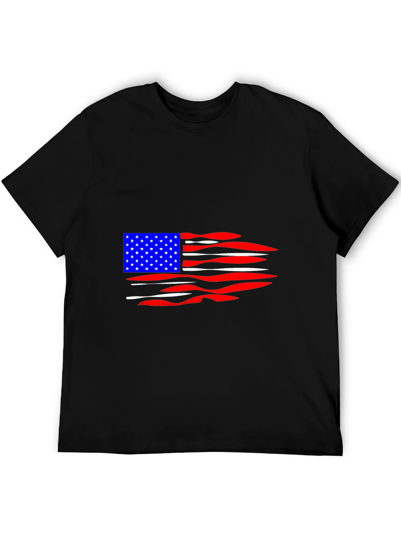 American Flag Distressed Graphic T-Shirt