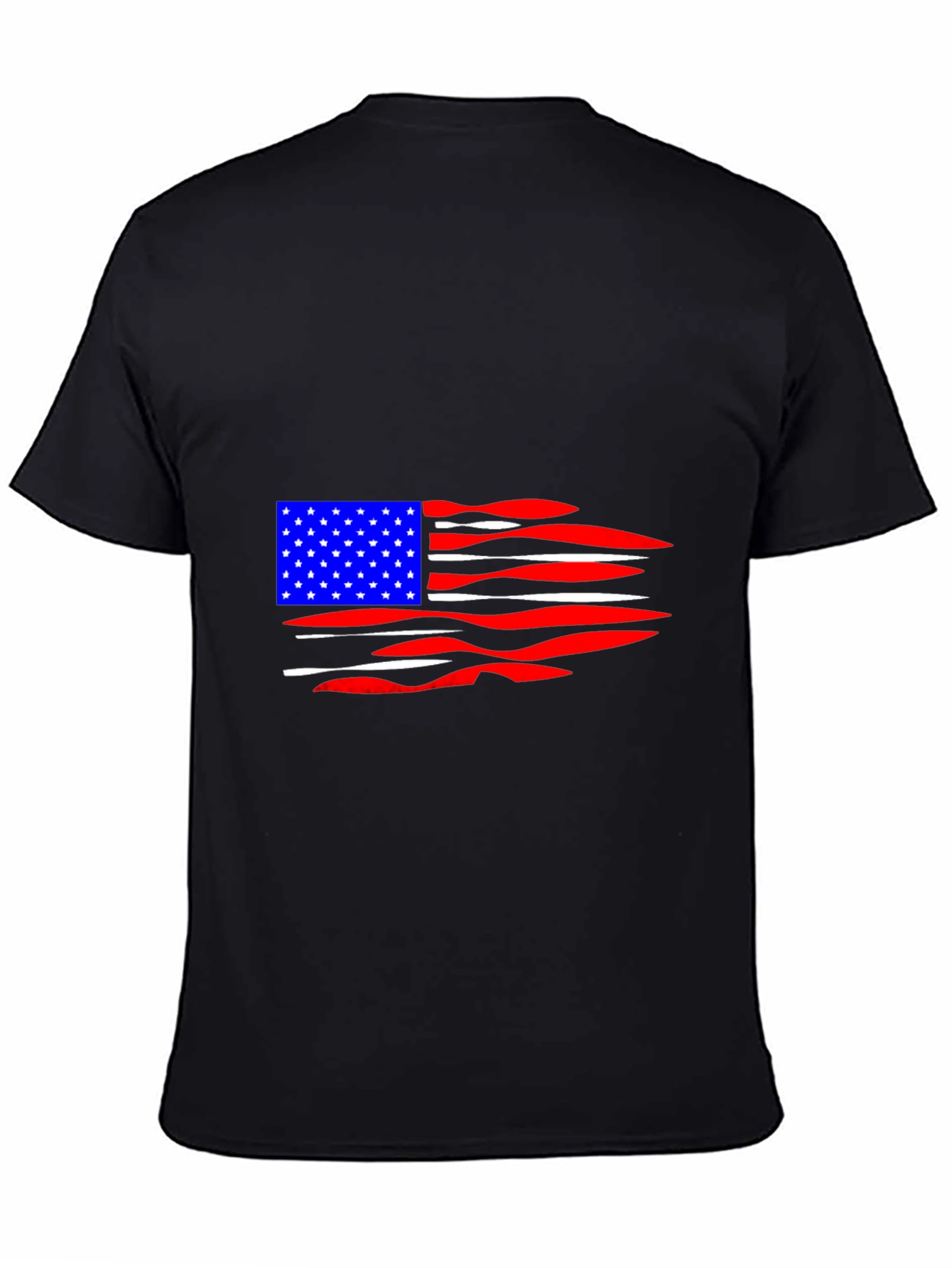American Flag Distressed Graphic T-Shirt