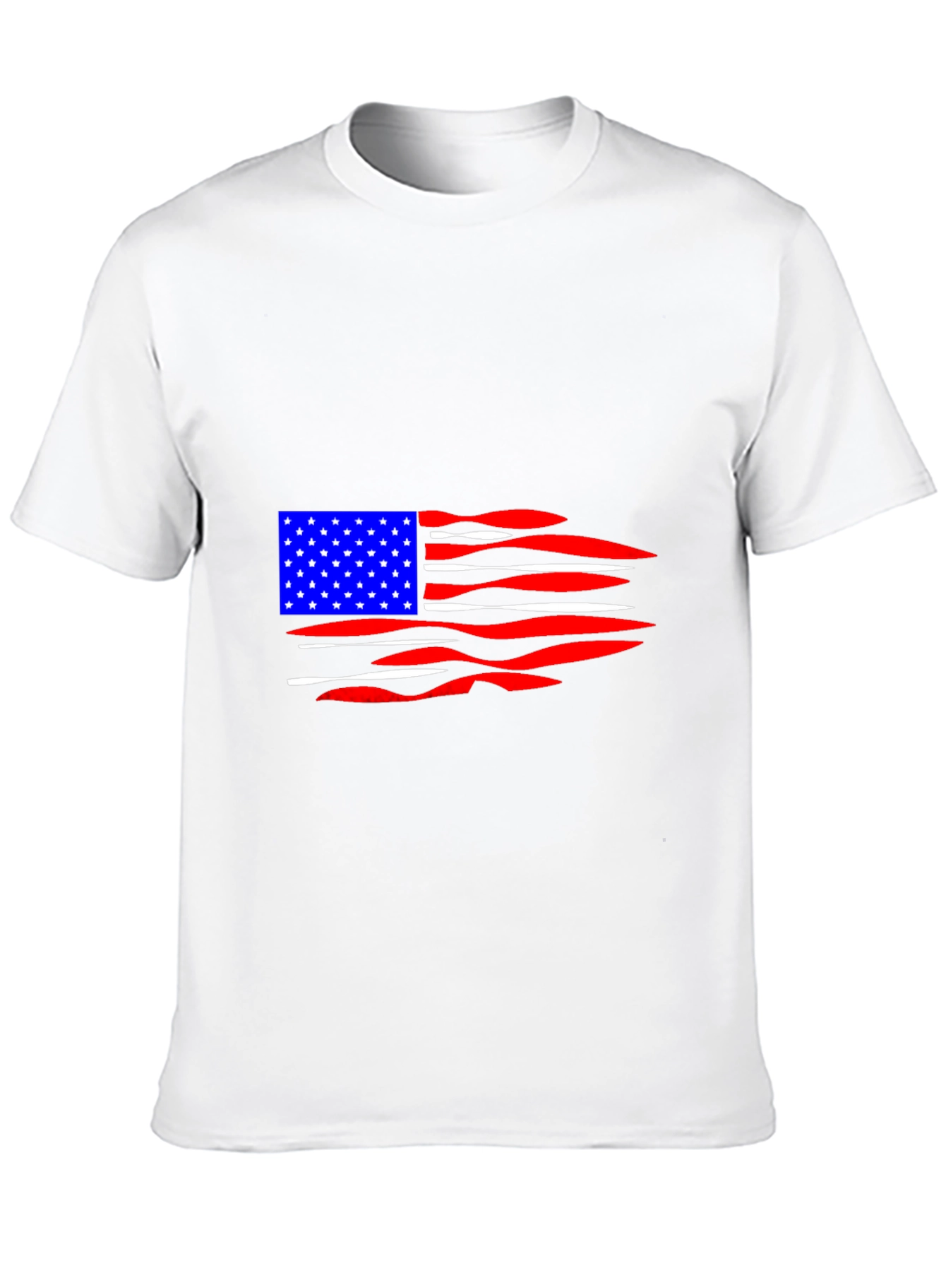 American Flag Distressed Graphic T-Shirt