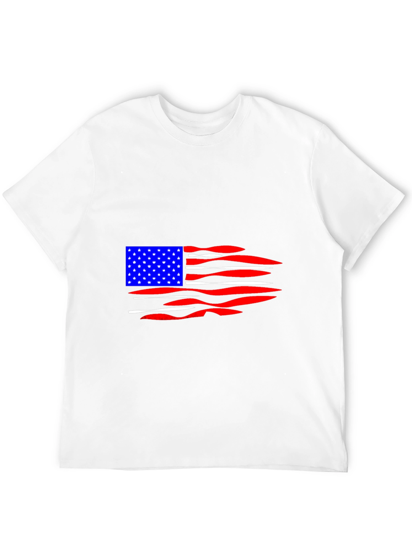 American Flag Distressed Graphic T-Shirt