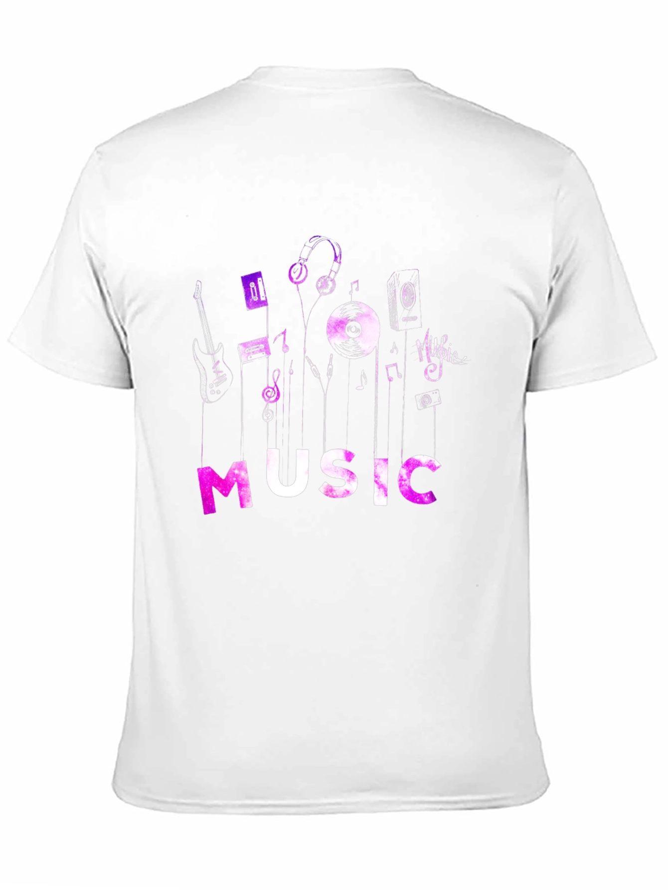Music Lovers Graphic Tee - Black Cotton