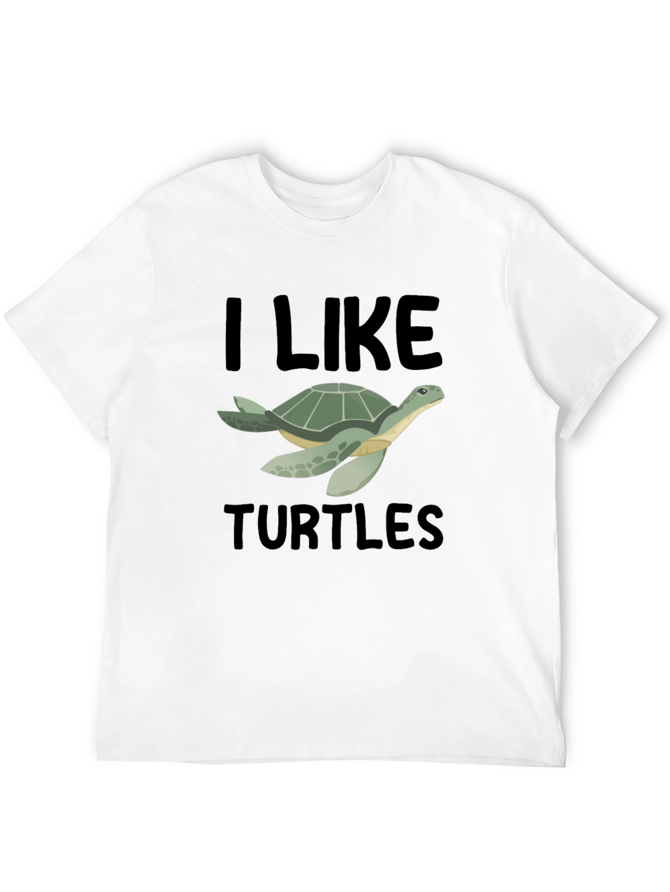 I Like Turtles T-Shirt - Black