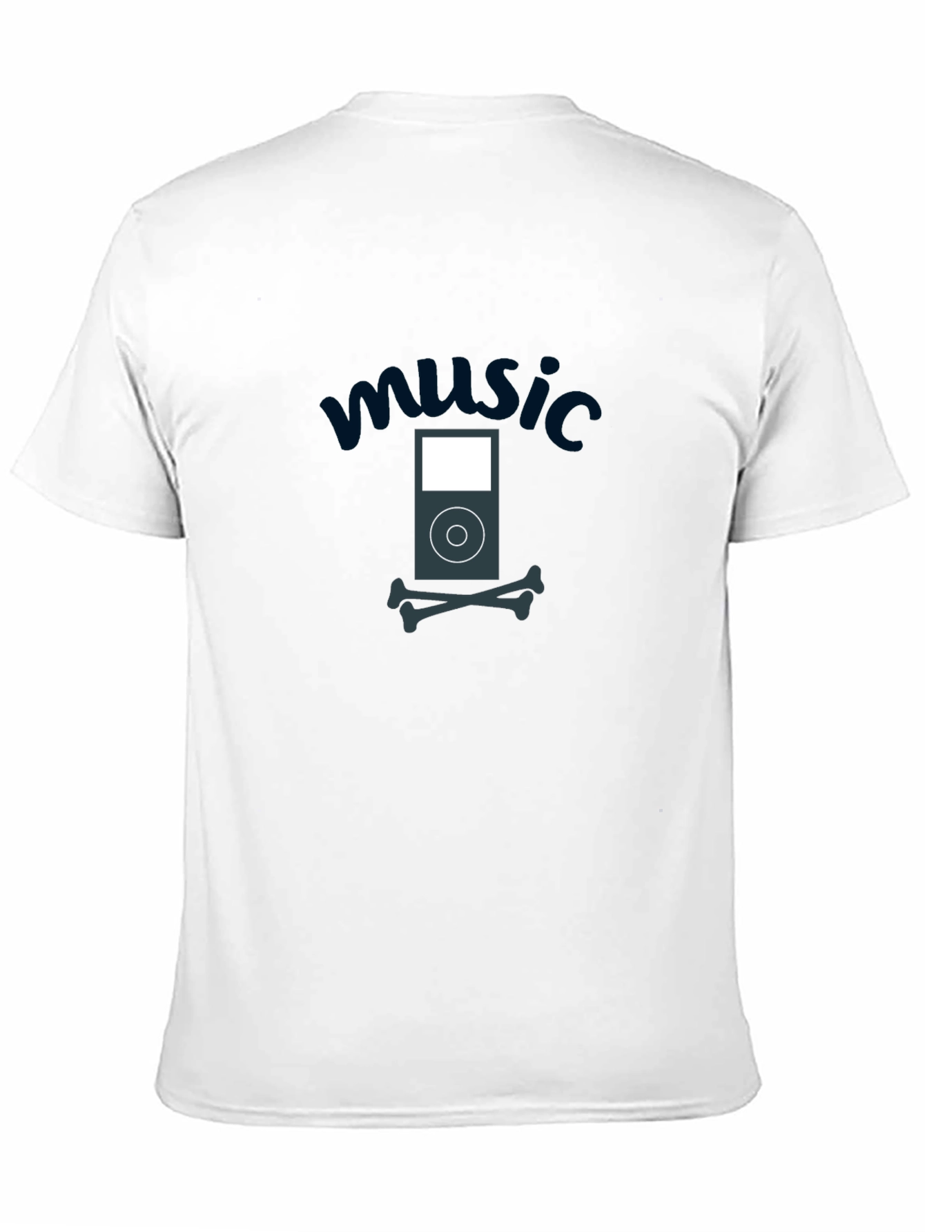 Music iPod Skull T-Shirt - Soft Cotton Tee
