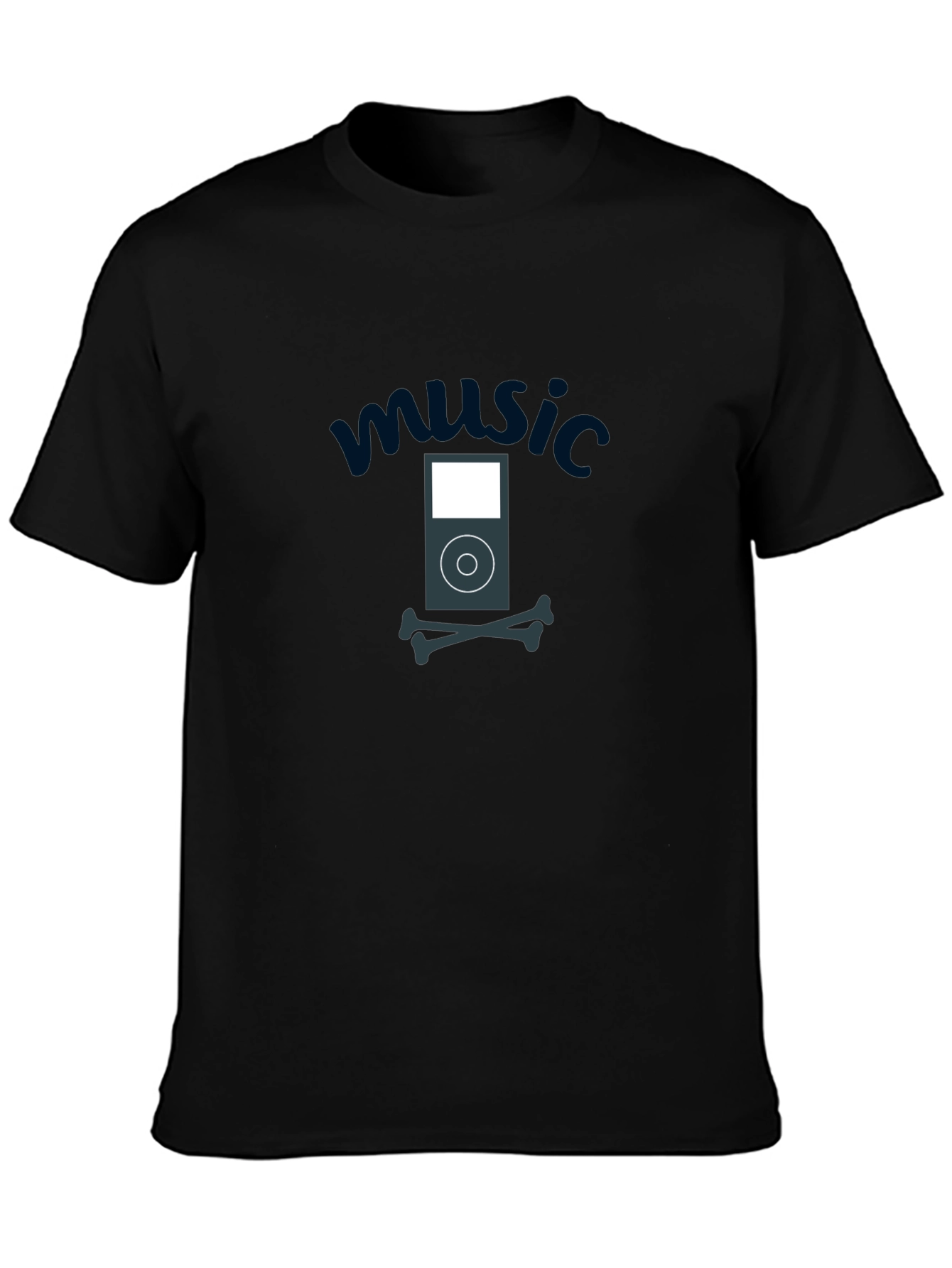 Music iPod Skull T-Shirt - Soft Cotton Tee