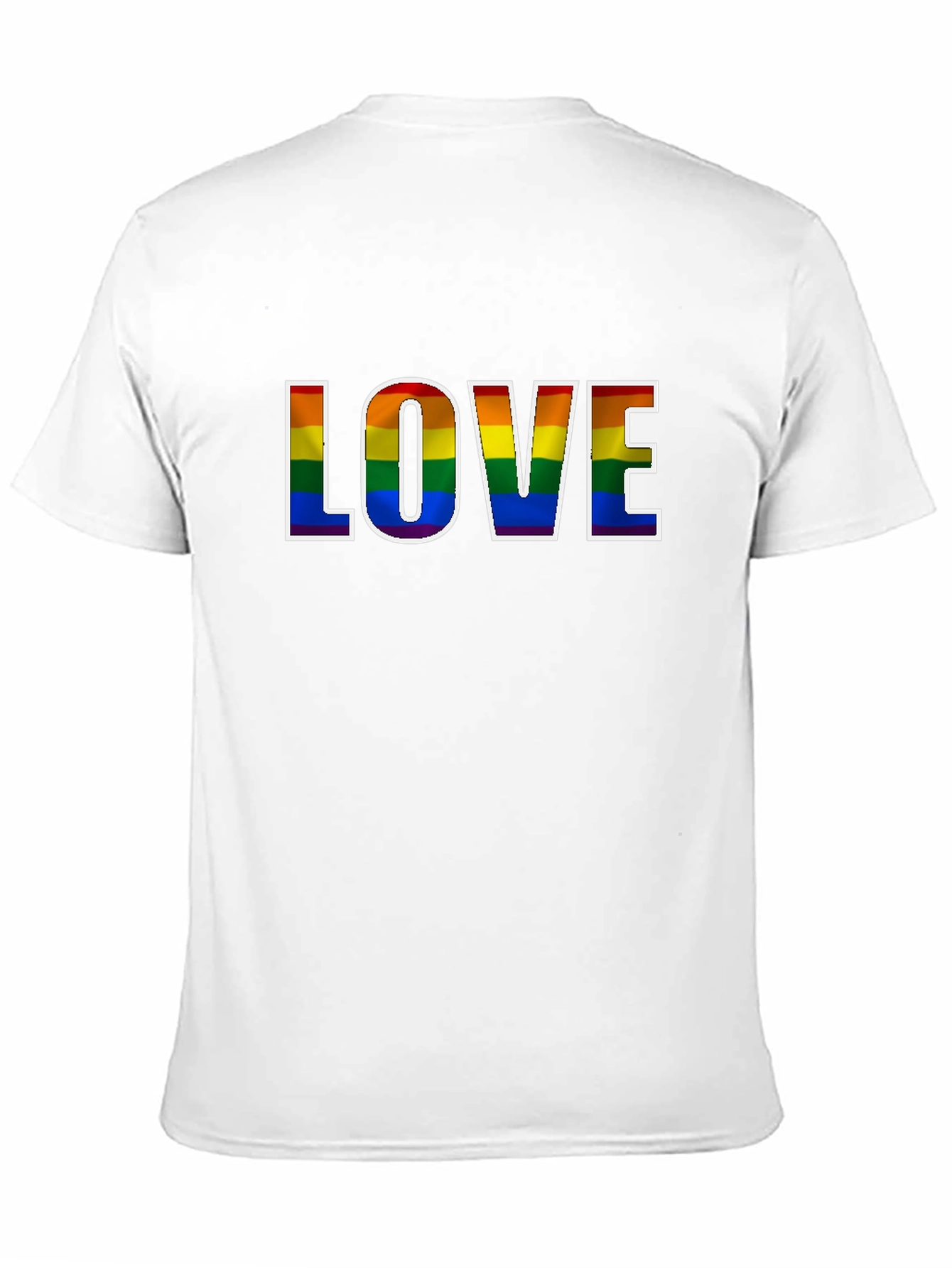 Rainbow LOVE Graphic Black T-Shirt