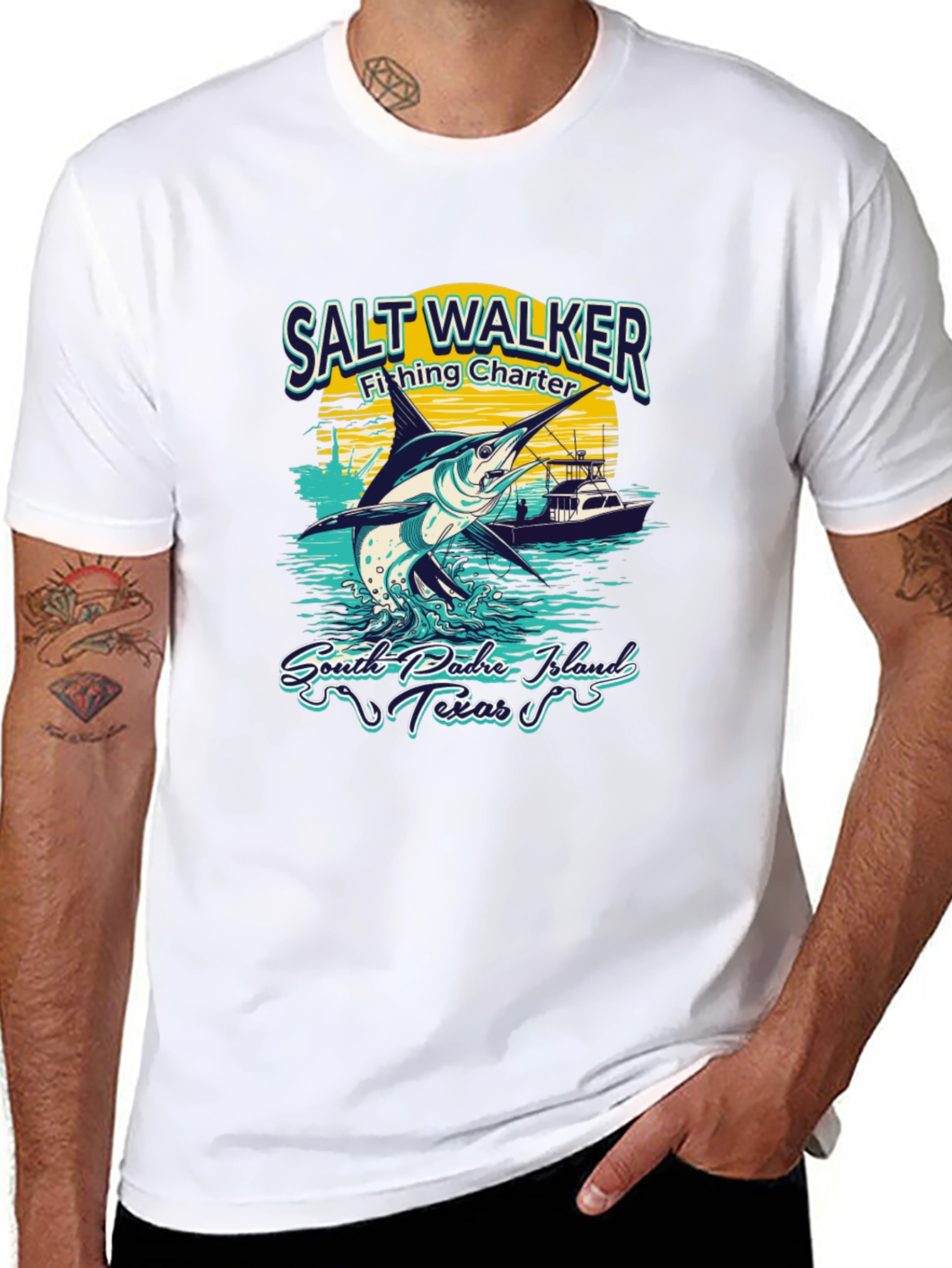 Salt Walker Fishing Charter T-Shirt