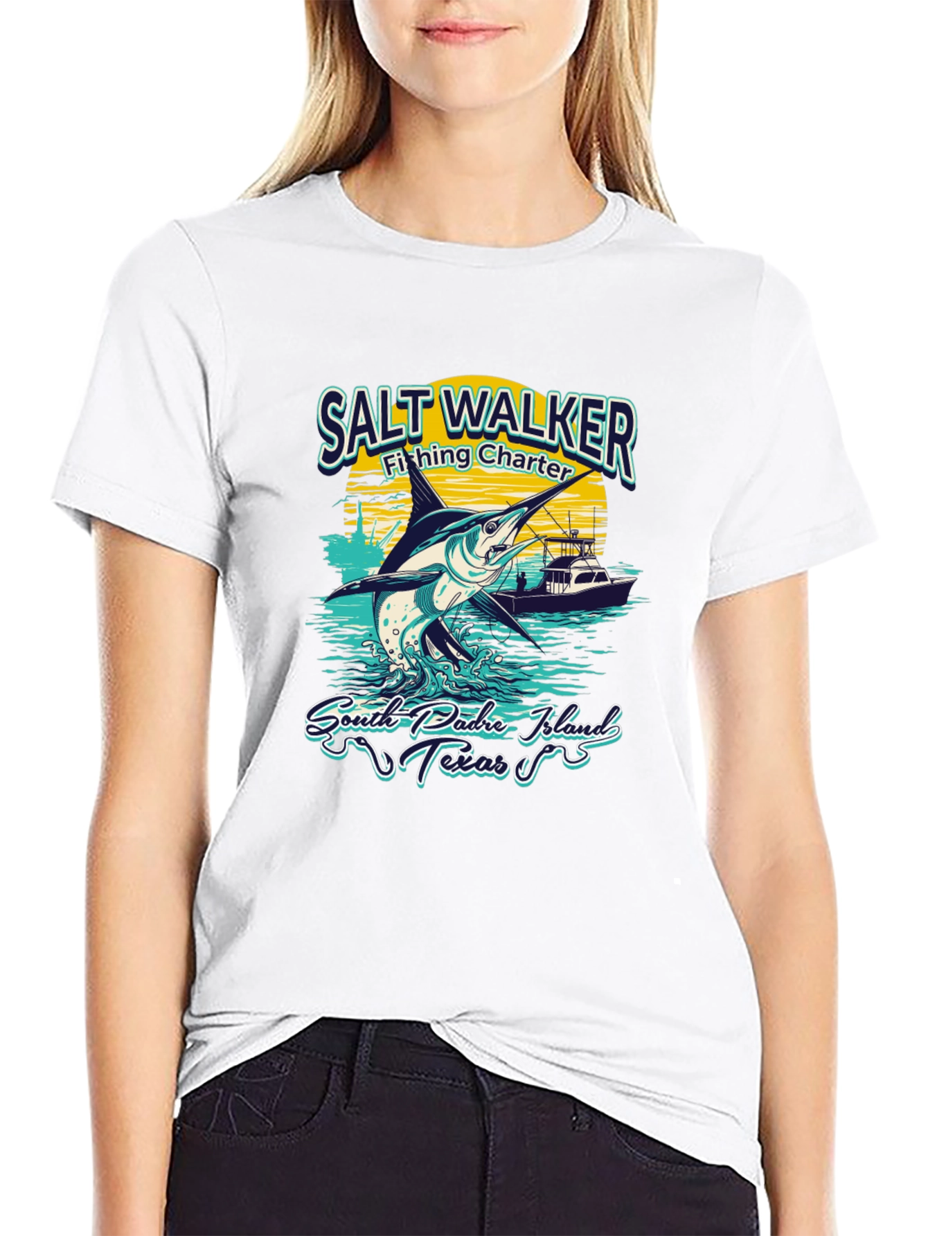 Salt Walker Fishing Charter T-Shirt