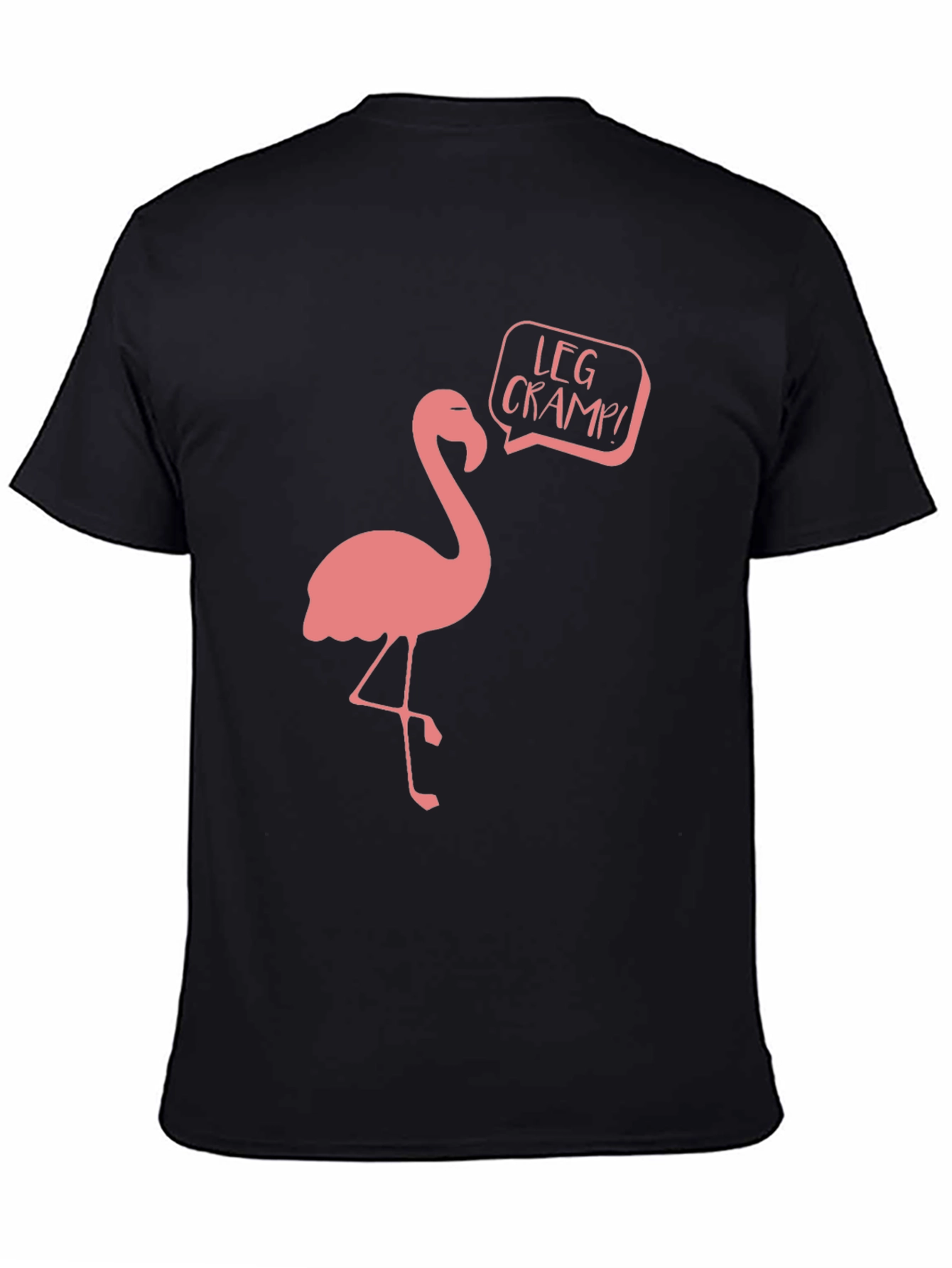 Flamingo Leg Cramp Funny Graphic T-Shirt