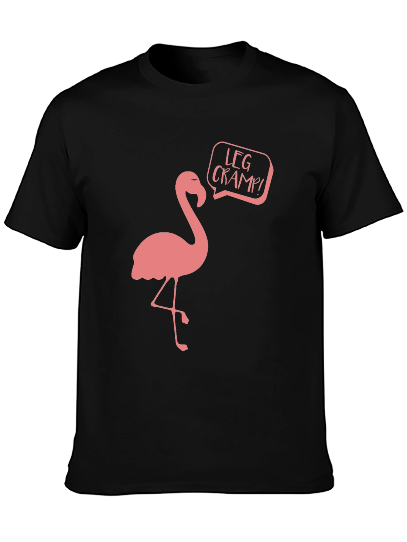 Flamingo Leg Cramp Funny Graphic T-Shirt