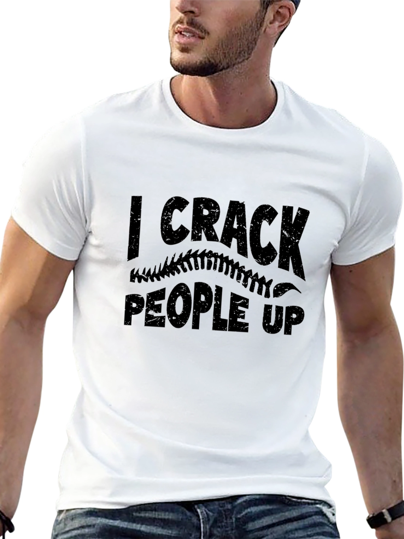 I Crack People Up T-Shirt - Funny Chiropractic Tee