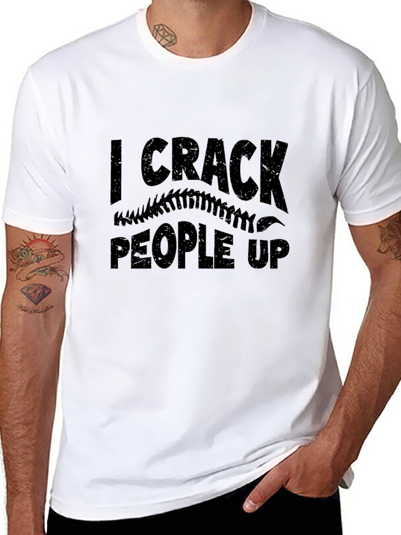 I Crack People Up T-Shirt - Funny Chiropractic Tee
