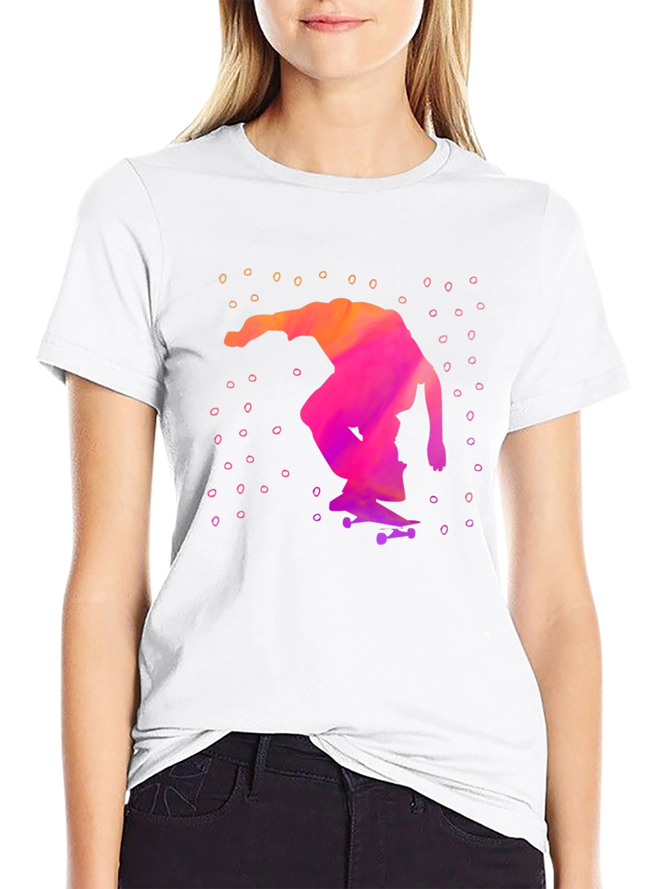 Skateboarder Graphic T-Shirt - Cool Design